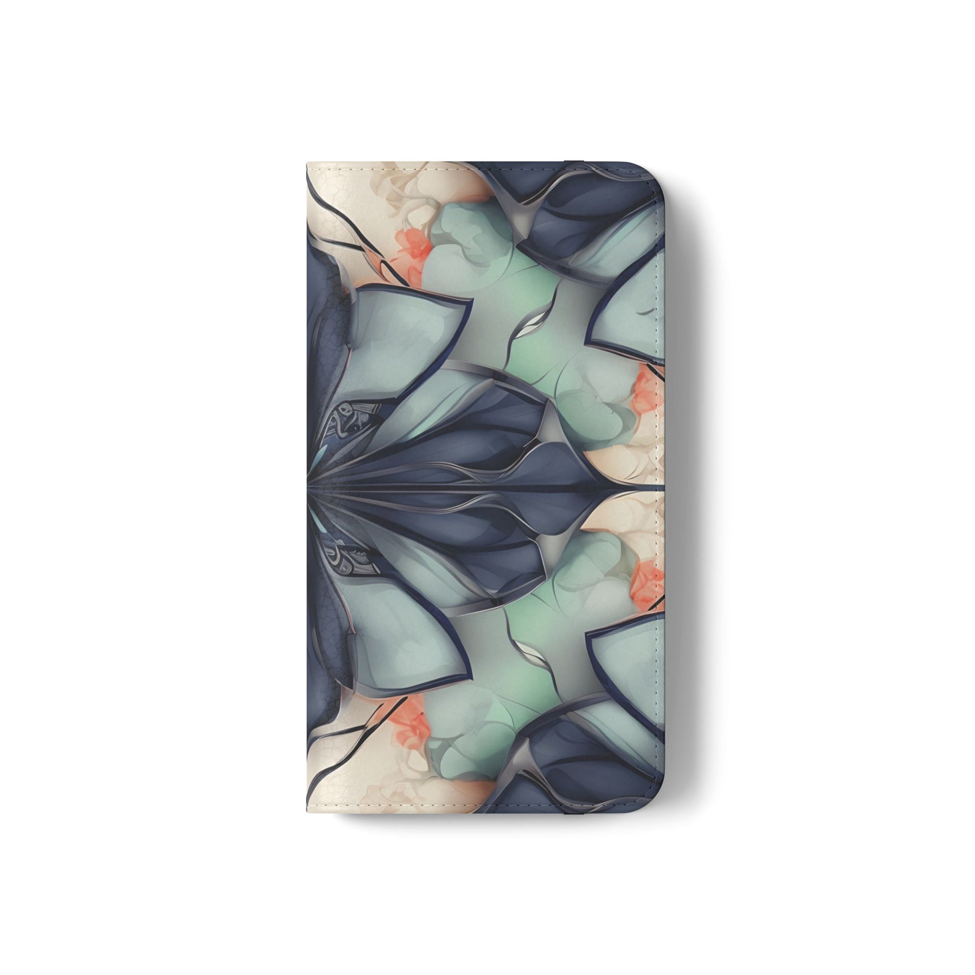 Midnight Mosaic - Abstract Floral Flip Phone Case for Samsung Galaxy S22