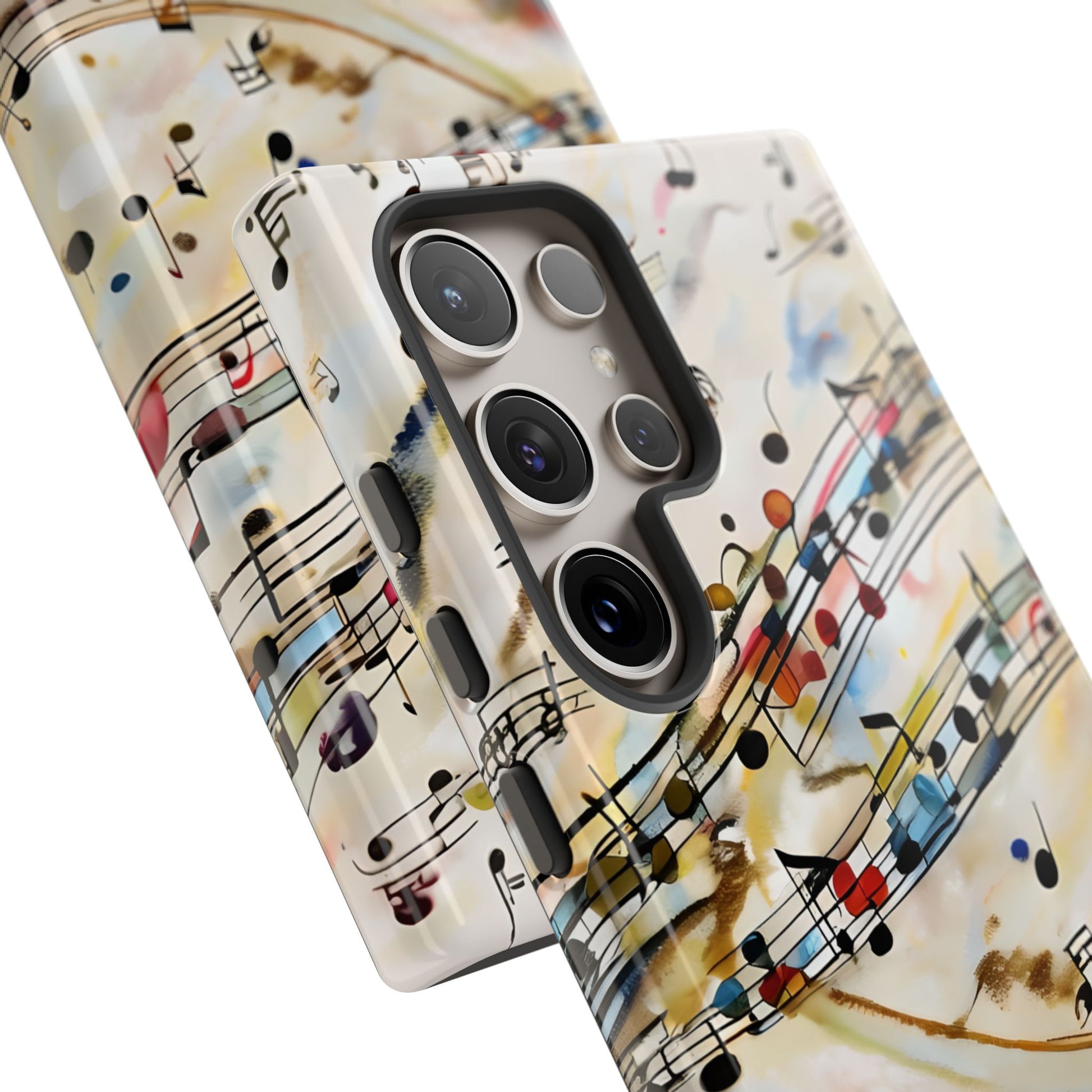 Melodic Flow Abstract Music Notes Tough Case for Samsung Galaxy S24 Ultra- Premium Shockproof Designer Phone Cover