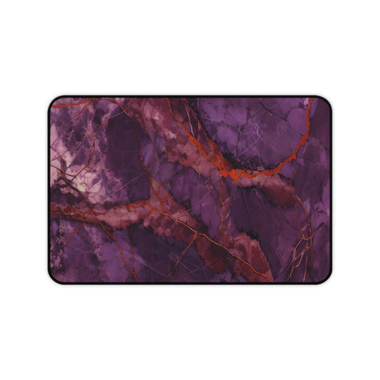 Amethyst Current Desk Mat - Premium Office Desk Pad, 3 Sizes Available, Artistic Workspace Protection