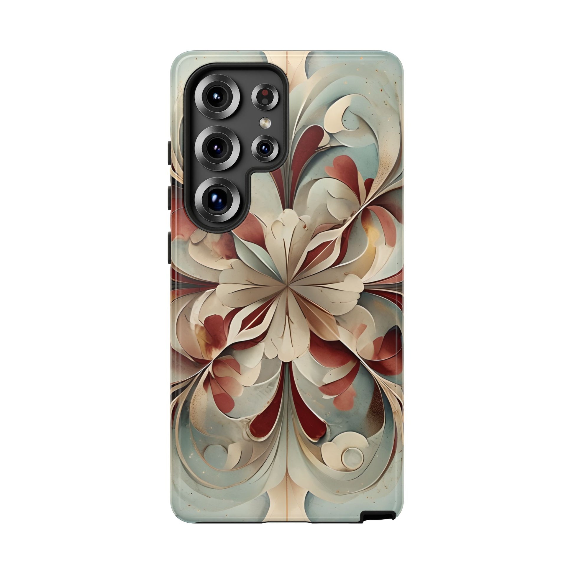 Vintage Baroque Blossom - Ornate Floral Art Samsung Galaxy S25 Ultra Tough Phone Case - Elegant Baroque-Inspired Design