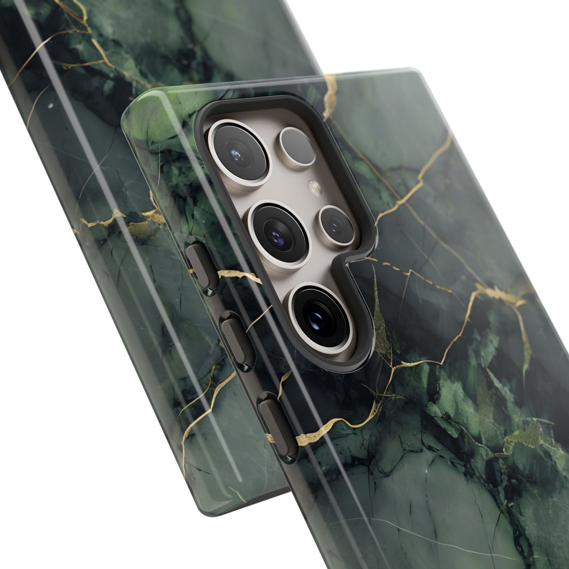 Verdant Vein Tough Case for Samsung Galaxy S24 Ultra - Luxury Gold Vein, Nature-Inspired Protective Cover