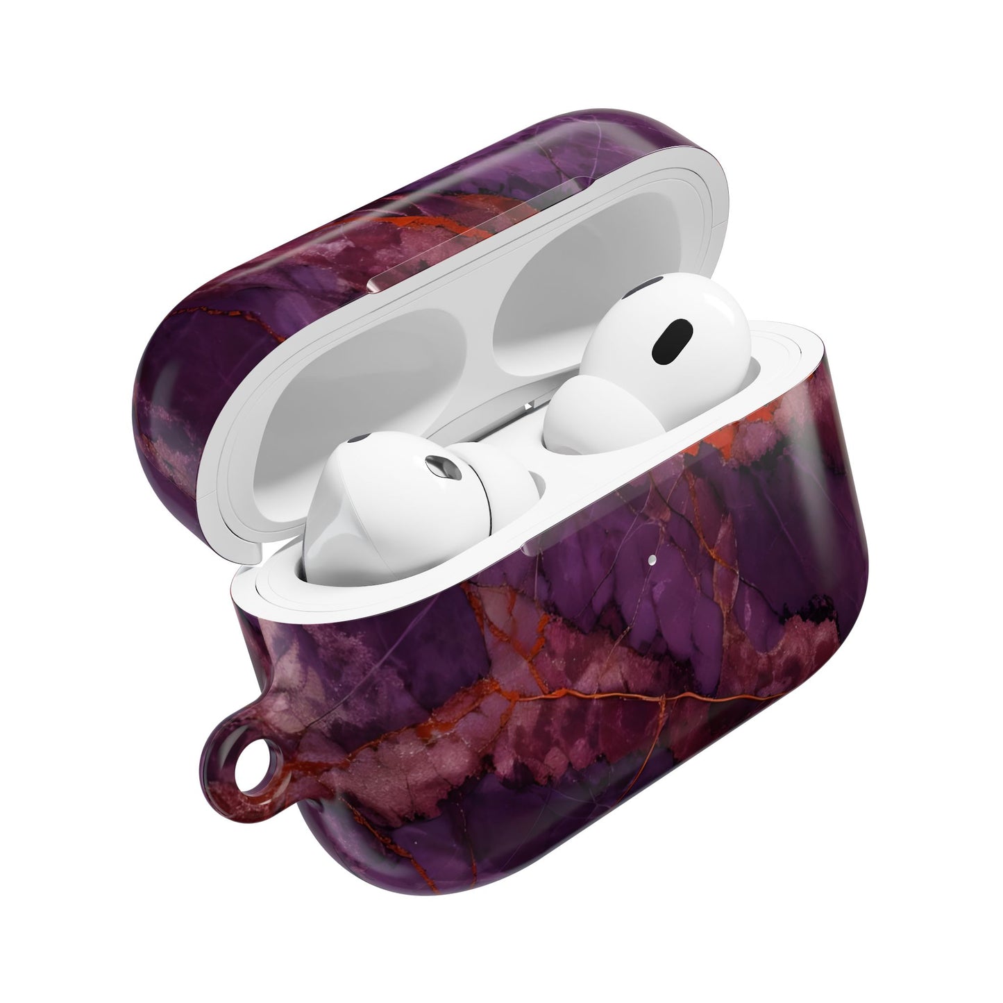 Amethyst Current AirPod Case - Purple and Red Earbud Cover for Gen 1, 2, 3, Pro Gen 1 & 2