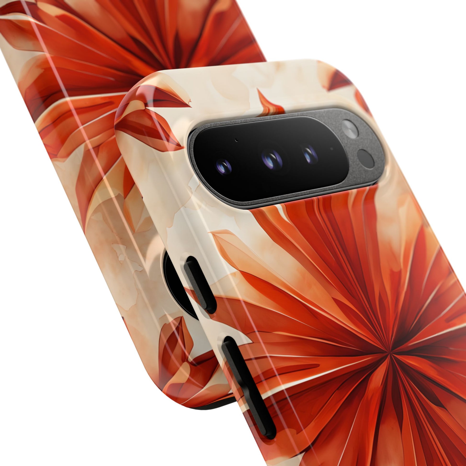 Sunset Fleur Google Pixel 9 Pro - Kaleidoscope Collection of MagSafe Compatible - Vibrant Sunset Flower Design