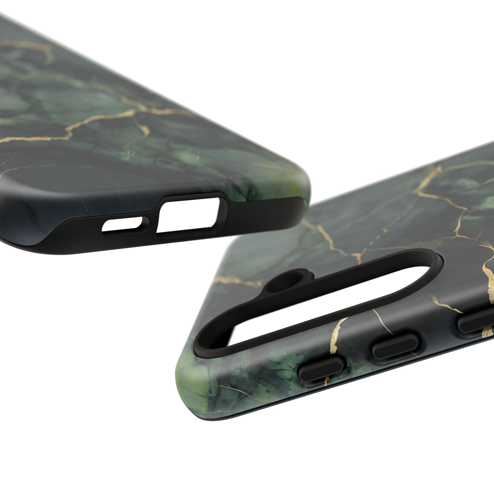 Verdant Vein Tough Case for Samsung Galaxy S24 - Luxury Gold Vein, Nature-Inspired Protective Cover