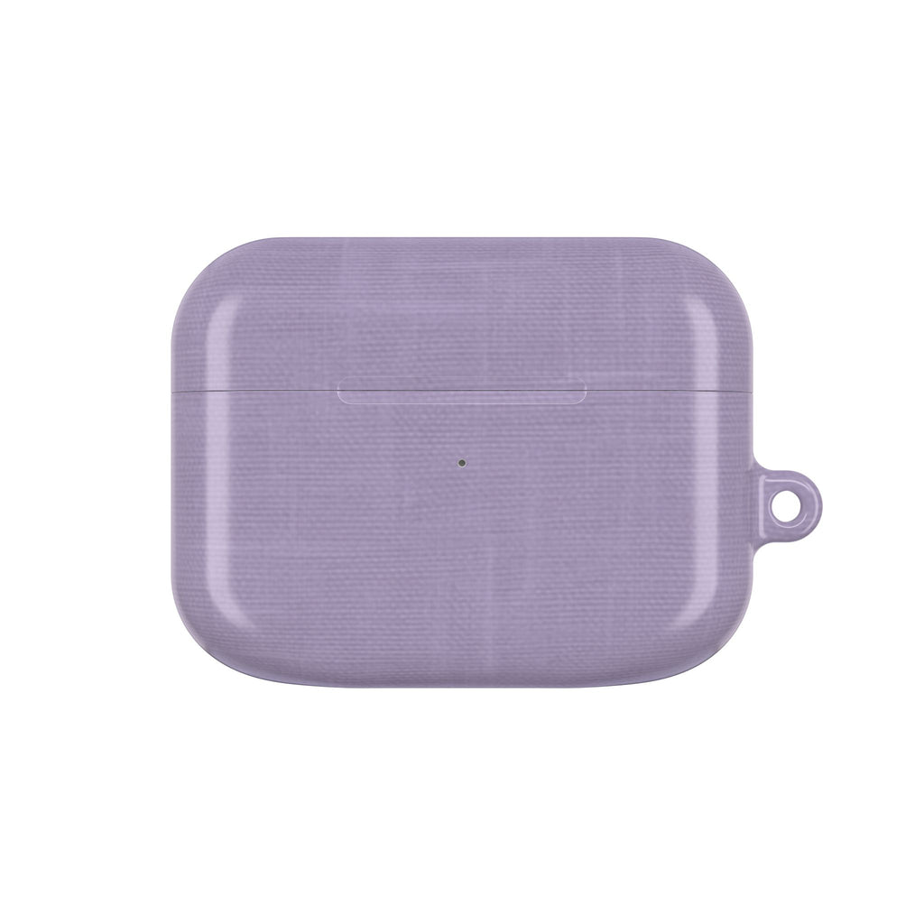 Lavender Linen AirPods Case - Minimalist Cover for Gen 1, 2, 3, Pro Gen 1 & 2