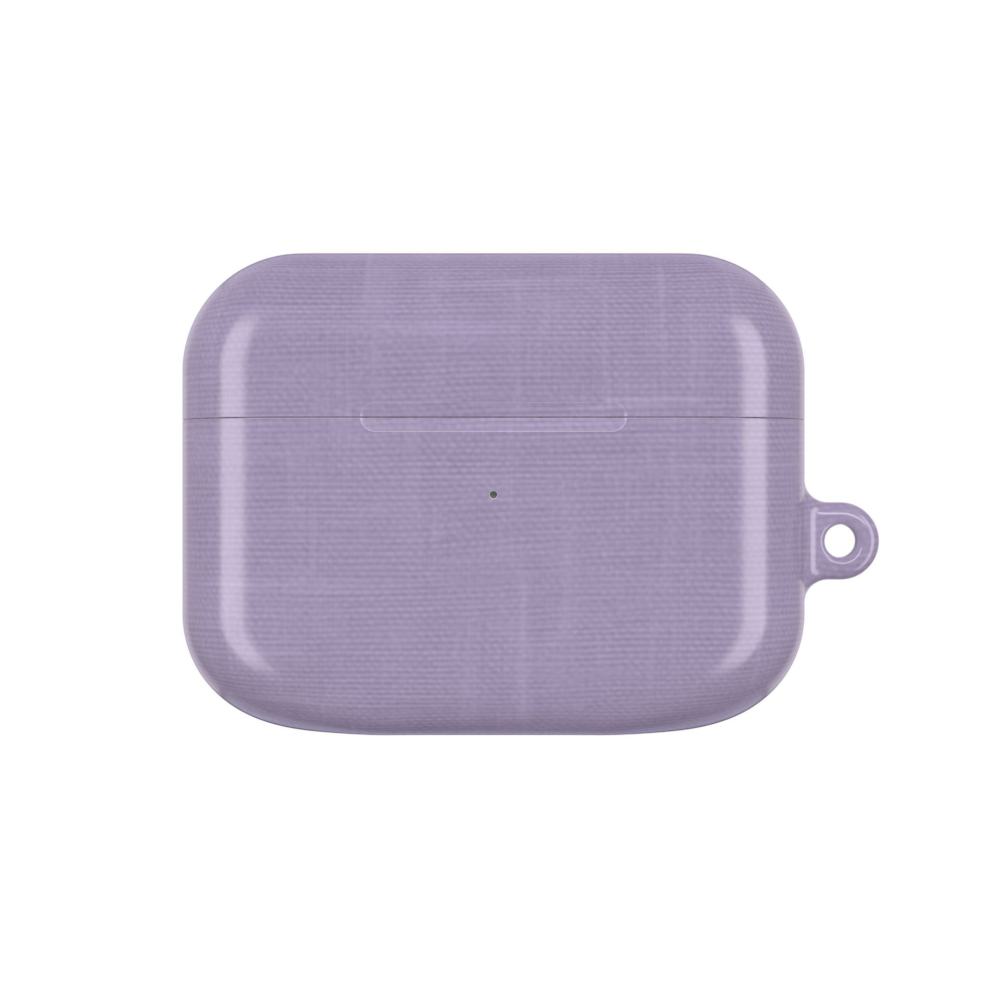 Lavender Linen AirPods Case - Minimalist Cover for Gen 1, 2, 3, Pro Gen 1 & 2