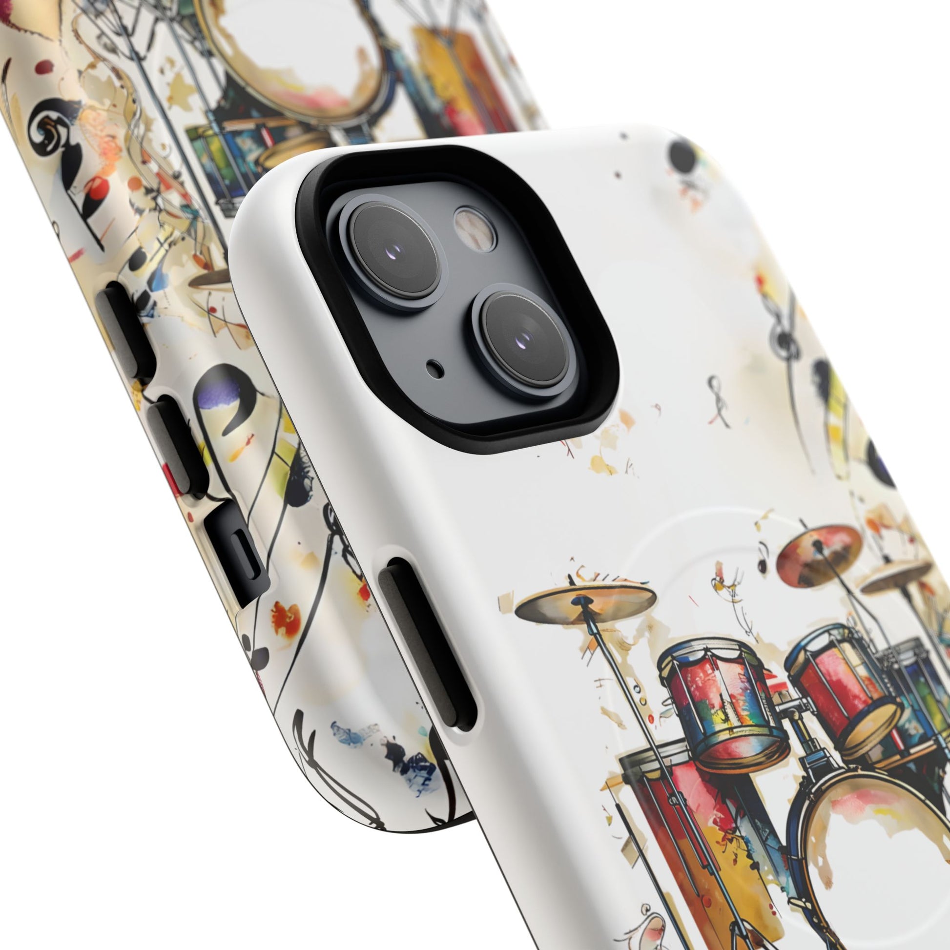 Beatline Abstract Drums & Music Notes iPhone 14 MagSafe Case