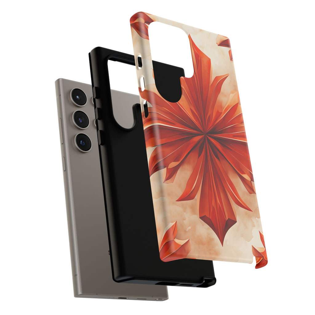 Sunset Fleur Samsung Galaxy S24 Ultra - Kaleidoscope Collection of MagSafe Compatible - Vibrant Sunset Flower Design