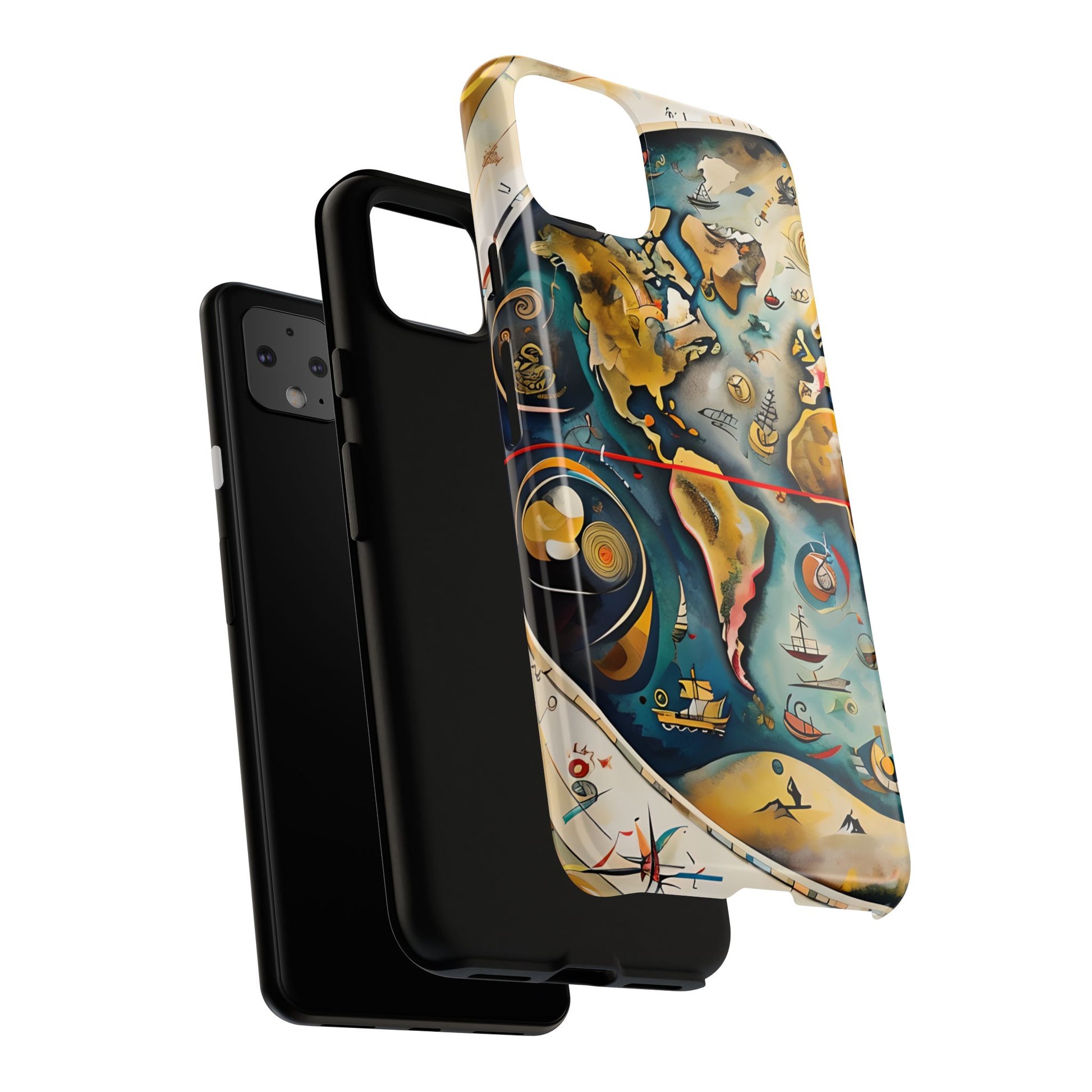 Celestial Map Google Pixel 4XL Tough Case - Antique Star Chart Phone Cover
