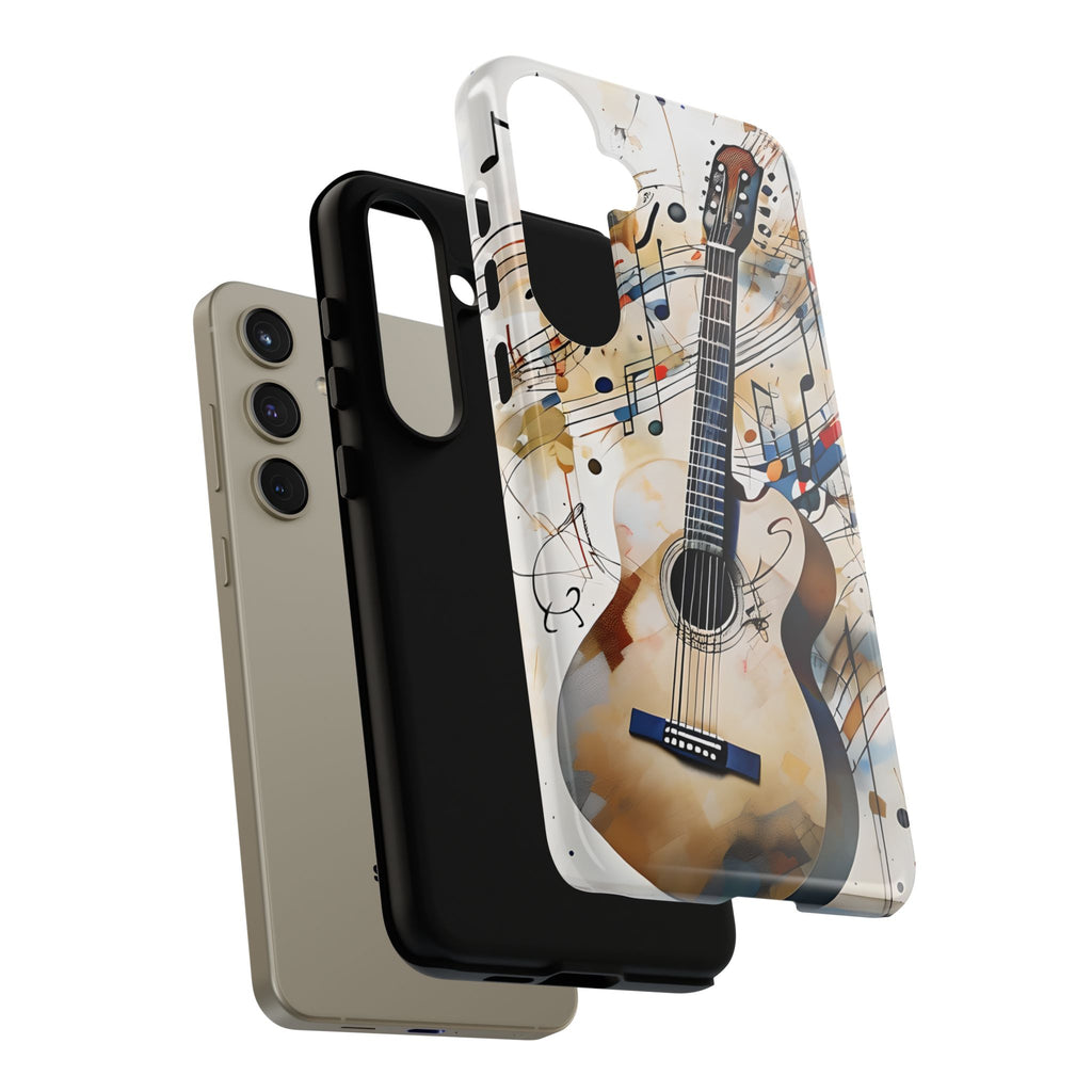 Strum and Flow Acoustic Guitar Art Tough Case for Samsung Galaxy S24 Plus - Shockproof Phone Cover