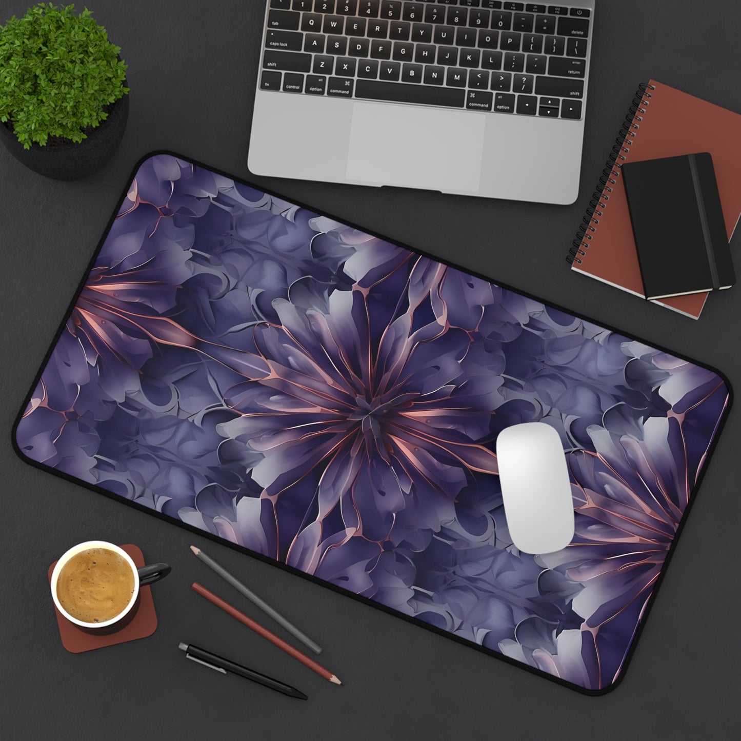 Twilight Tapestry Designer Desk Mat - Premium Office Desk Pad, 3 Sizes Available, Artistic Workspace Protection