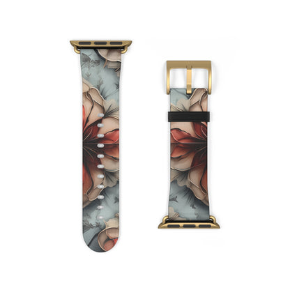 Ember Bloom Apple Watch Band - Modern Floral Strap