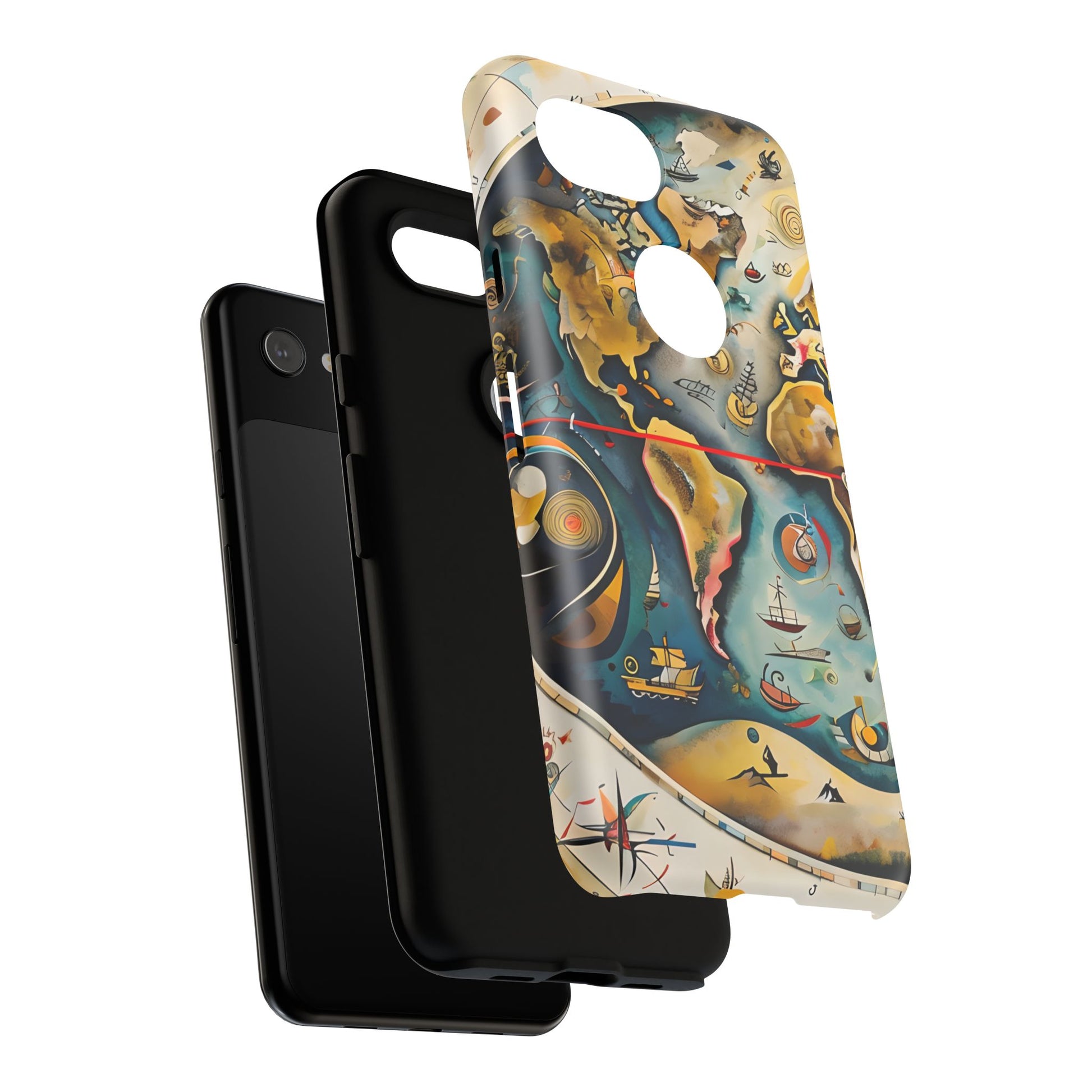 Celestial Map Google Pixel 3a Tough Case - Antique Star Chart Phone Cover