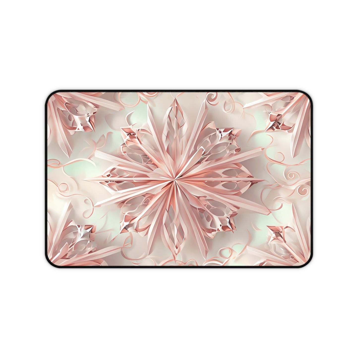 Blush Frost Designer Desk Mat - Premium Office Desk Pad, 3 Sizes Available, Artistic Workspace Protection