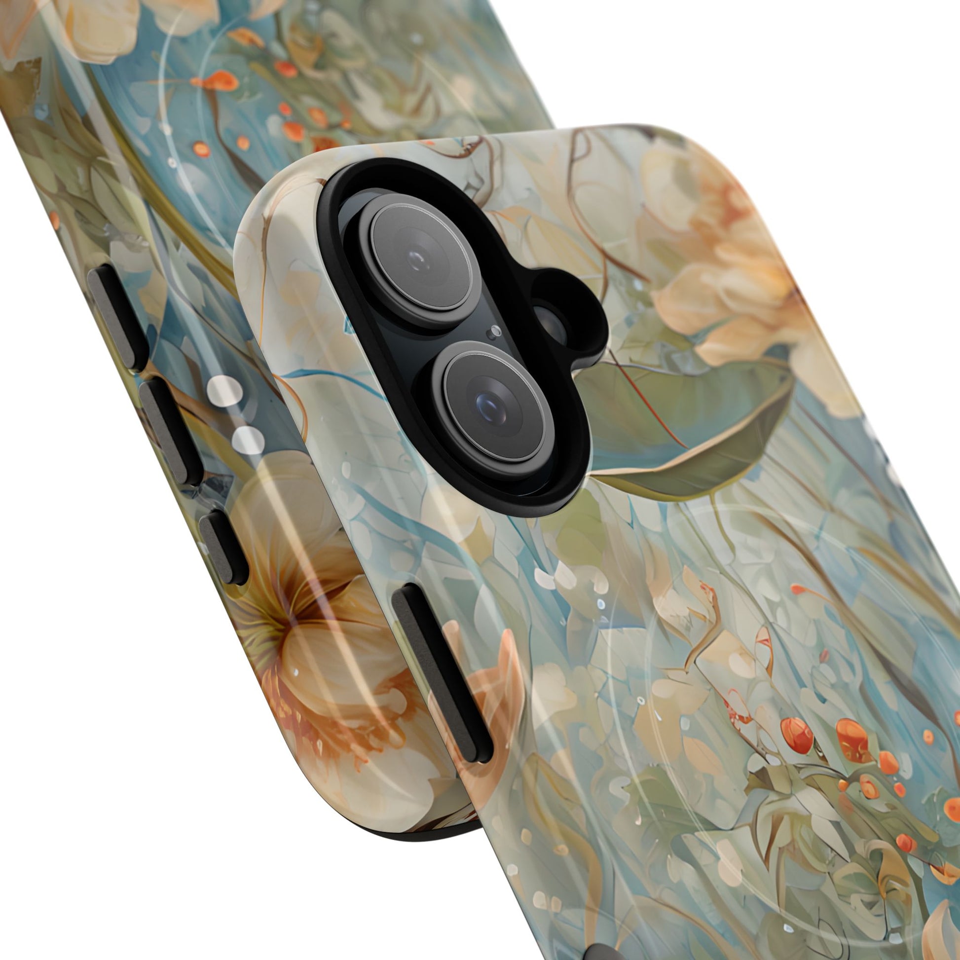 Waterlily Dreamscape - Artistic Floral iPhone 16 MagSafe Phone Case -Waterlily & Lotus Design