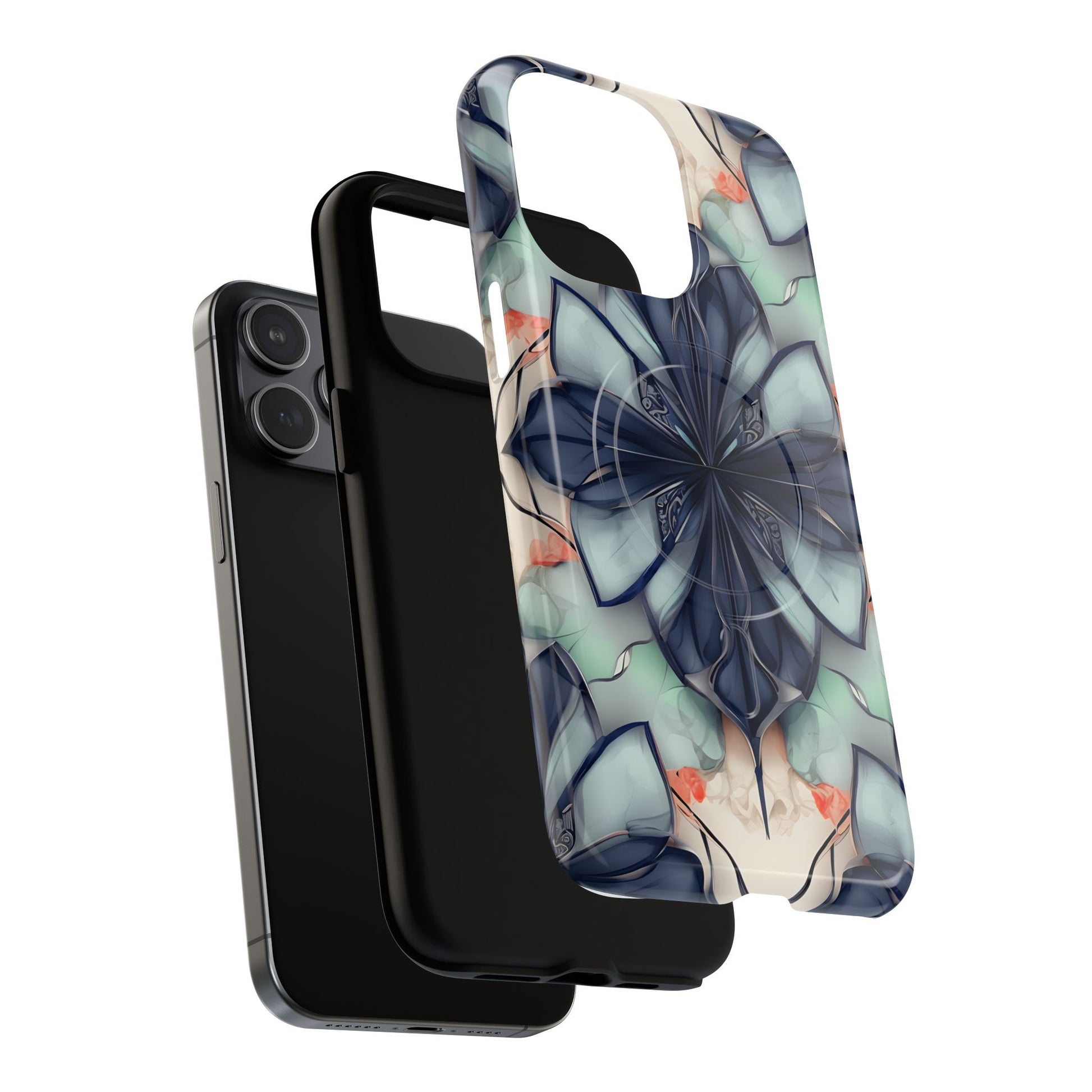 Midnight Mosaic MagSafe iPhone 15 Pro Max Case - Designer Shockproof Cover
