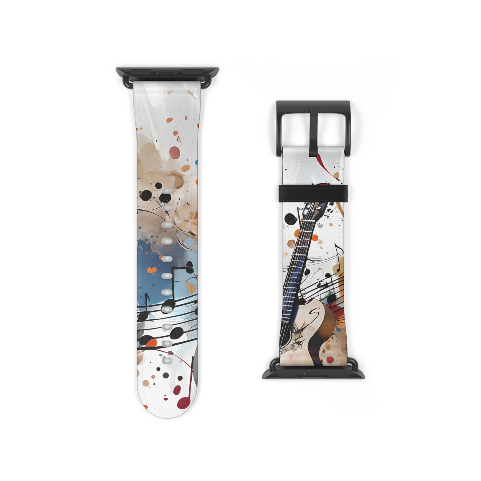 Strum and Flow Apple Watch Band Strap - Acoustic Guitar Music Art Strap