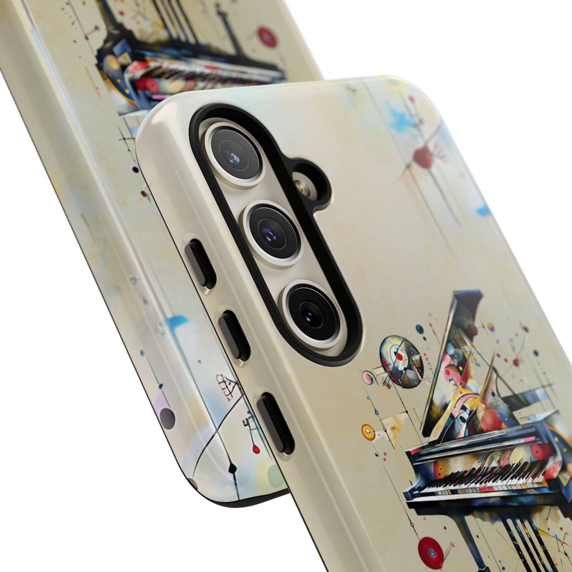 Keys of Imagination Artistic Grand Piano Tough Case for Samsung Galaxy S24 Plus - Shockproof Phone Cover