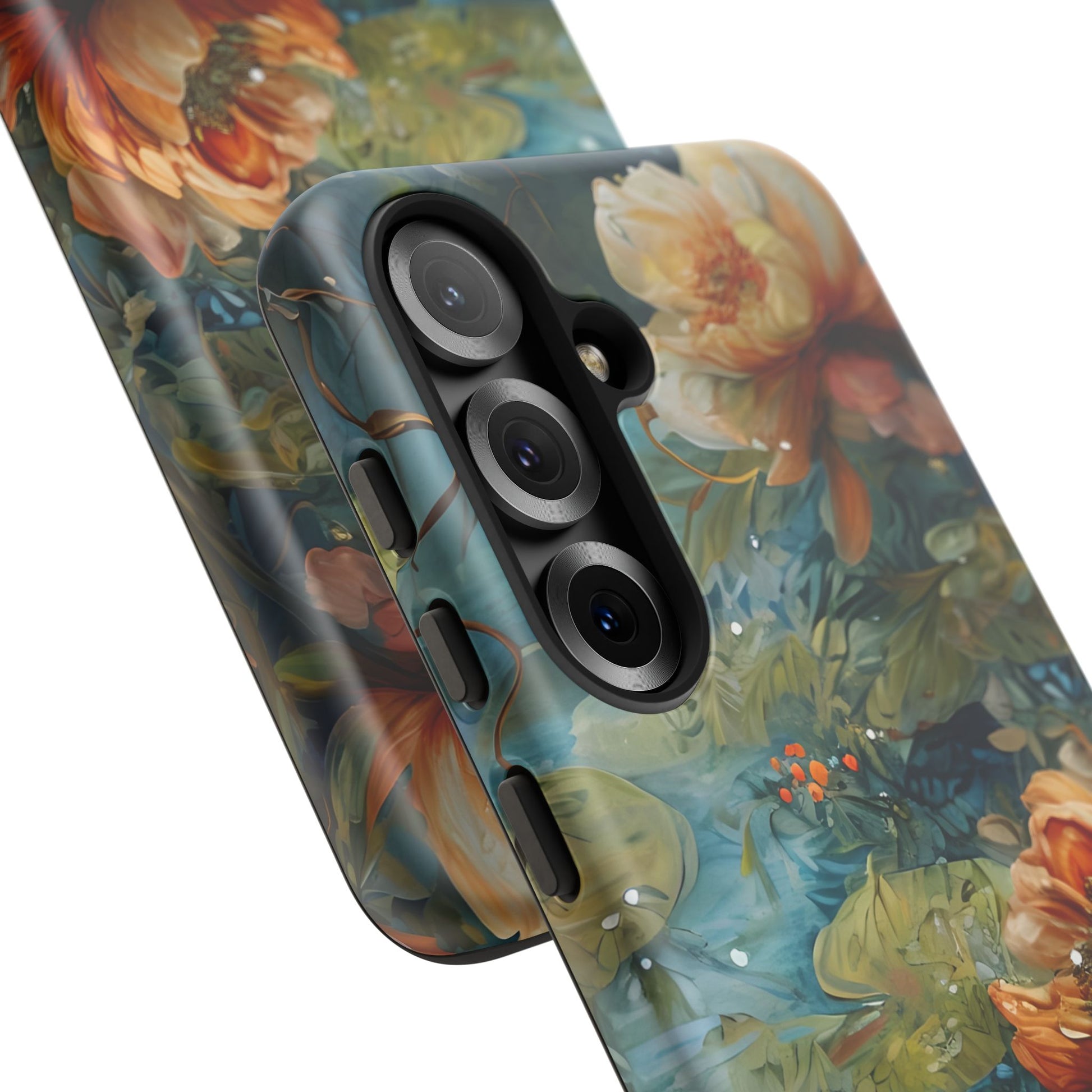Waterlily Nocturne Samsung Galaxy S25 Case - Artistic Mountain Lake Design, Nature-Inspired Protective Cover, Elegant Gift for Outdoor Lovers