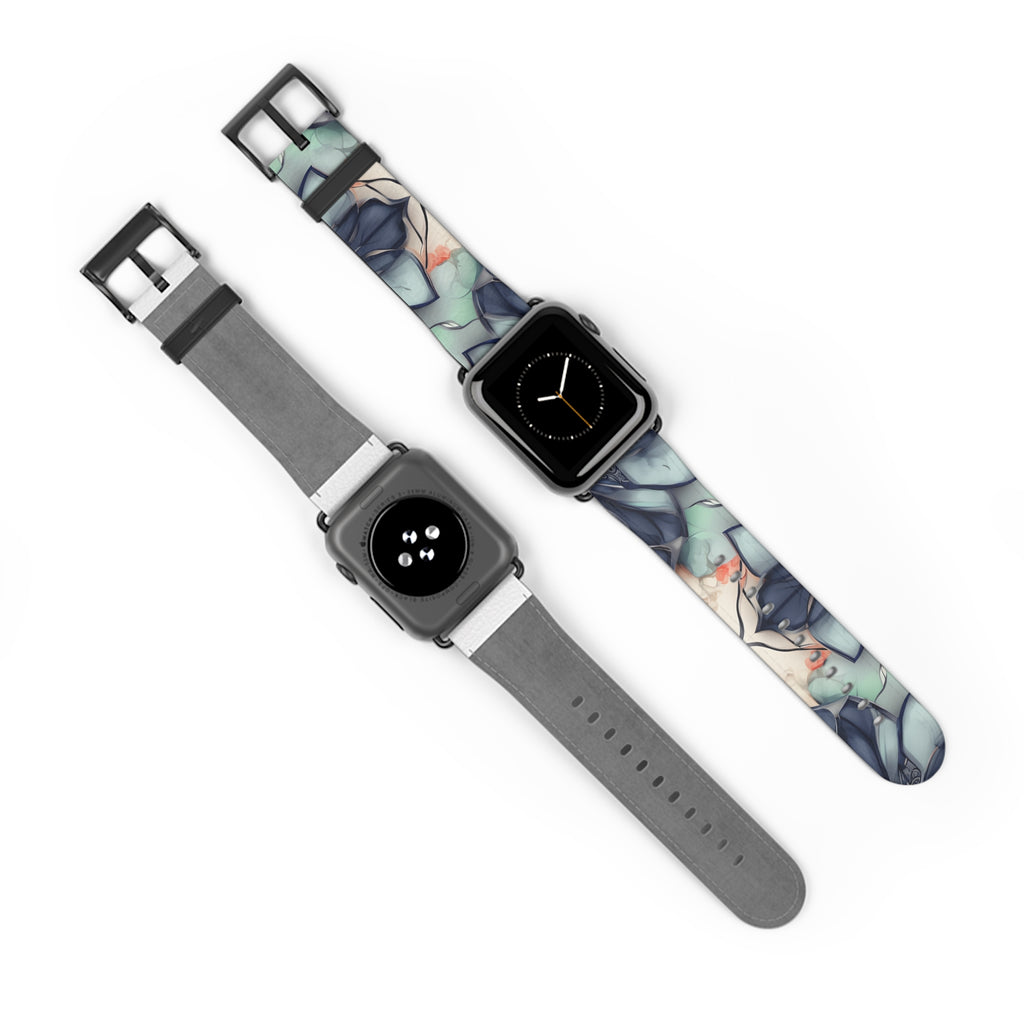 Midnight Mosaic Designer Apple Watch Band - Premium Custom Strap for Series 1-9, SE & Ultra - Artistic Vegan Leather
