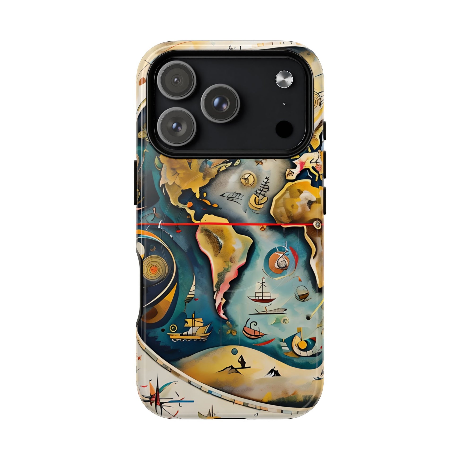 Celestial Map star chart iPhone MagSafe case with large camera cutout for Pro models