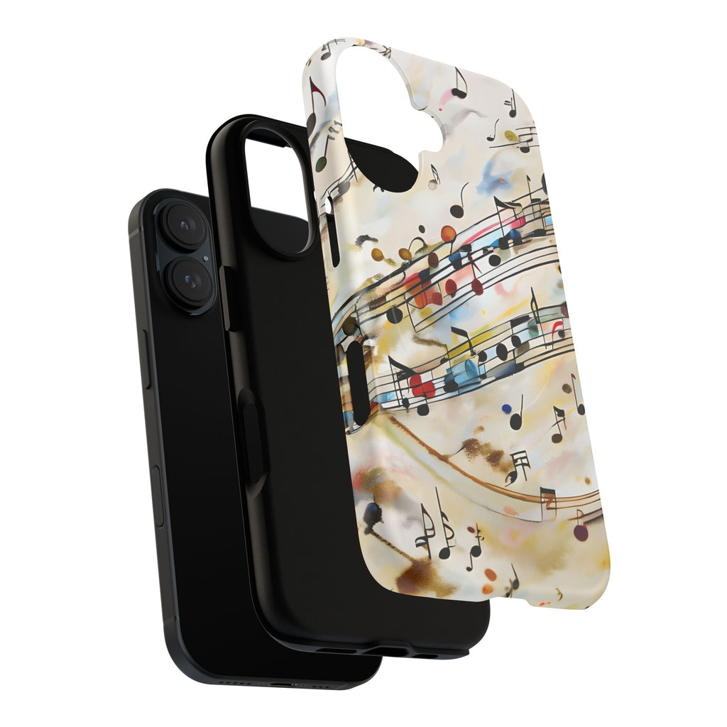Melodic Flow Abstract Music Notes iPhone 16 MagSafe Case