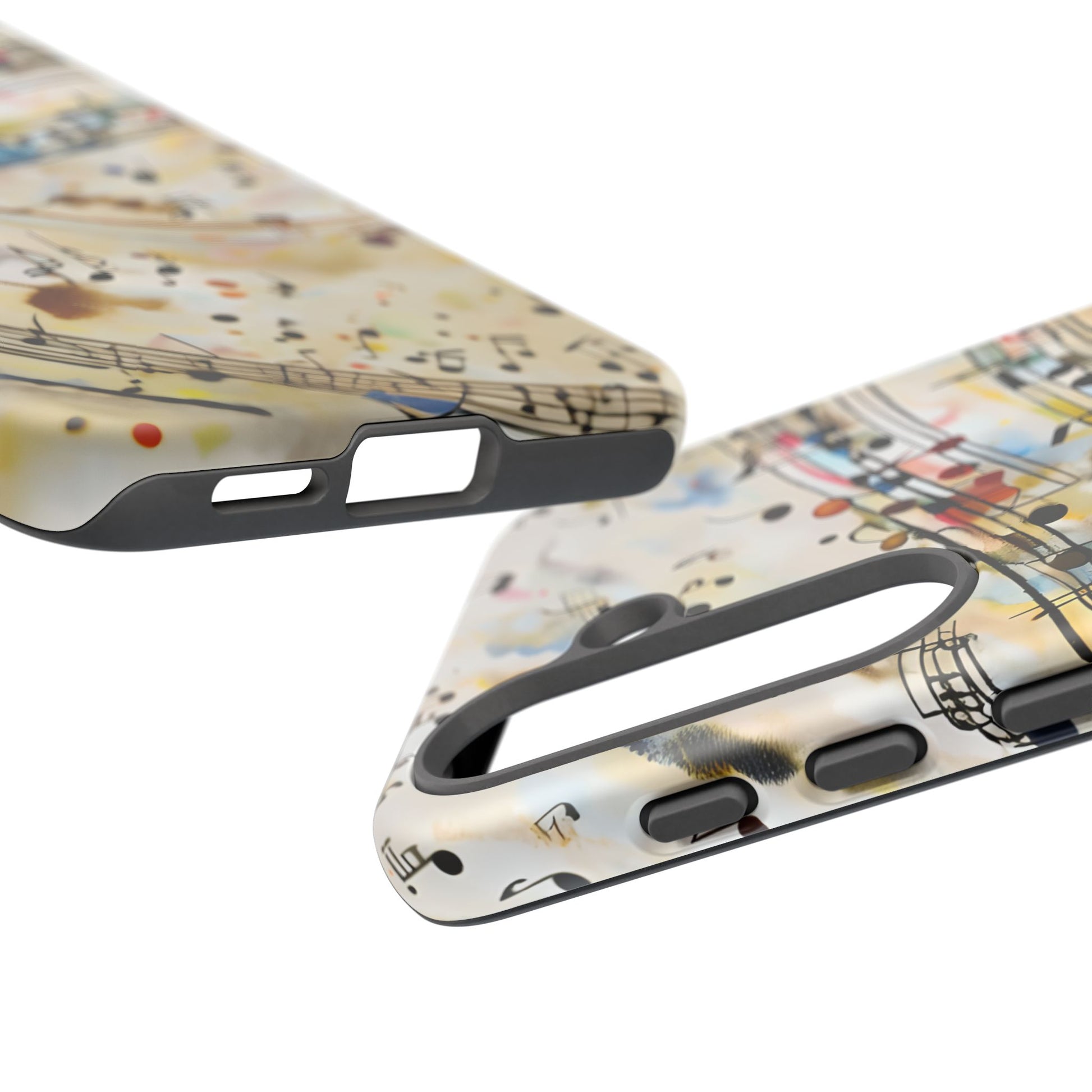 Melodic Flow Abstract Music Notes Tough Case for Samsung Galaxy S25- Premium Shockproof Designer Phone Cover