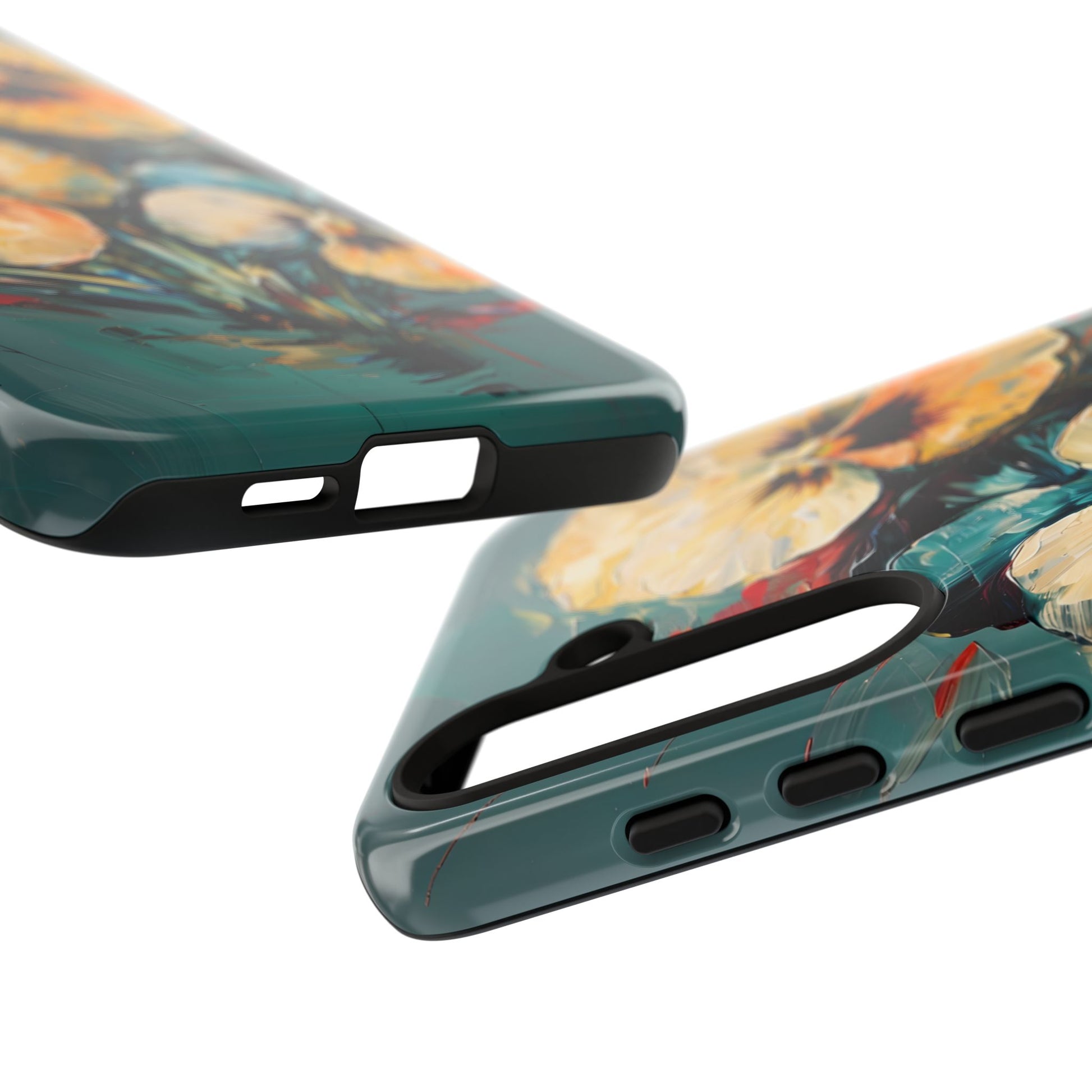 Golden Pansy Cascade Case for Samsung Galaxy S24 Plus - Premium Shockproof Designer Phone Cover