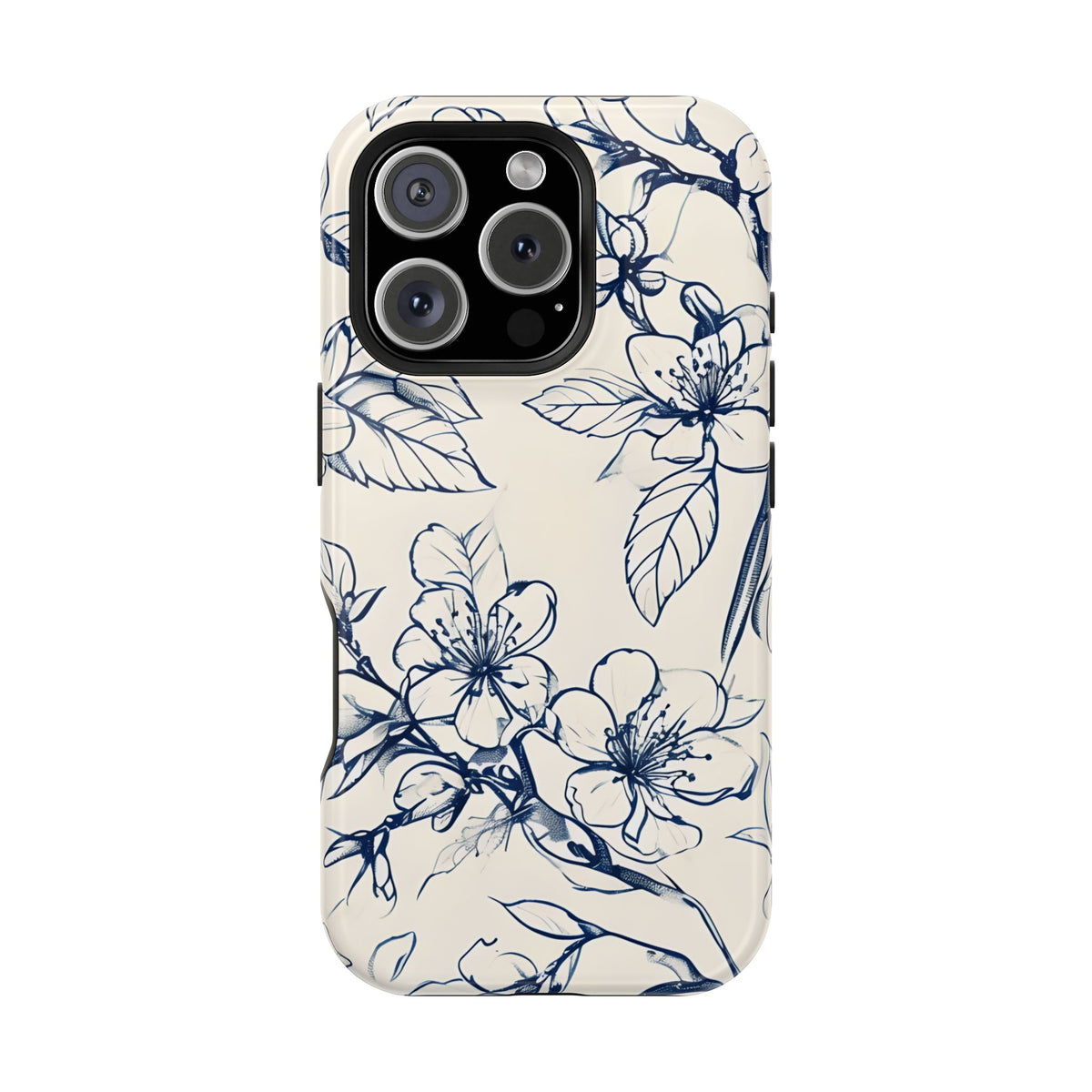 Blossom Sketch iPhone MagSafe Case