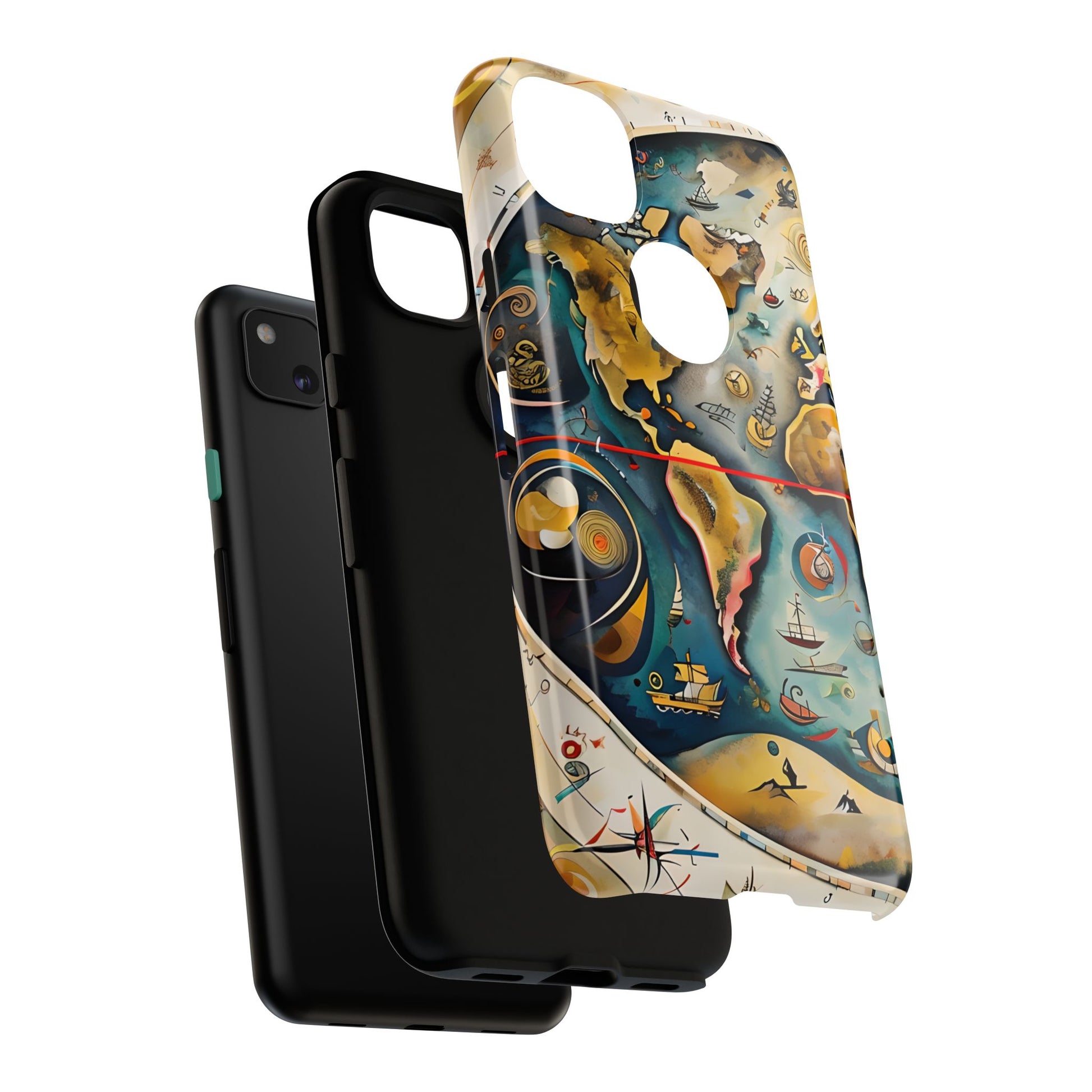 Celestial Map Google Pixel 4a Tough Case - Antique Star Chart Phone Cover