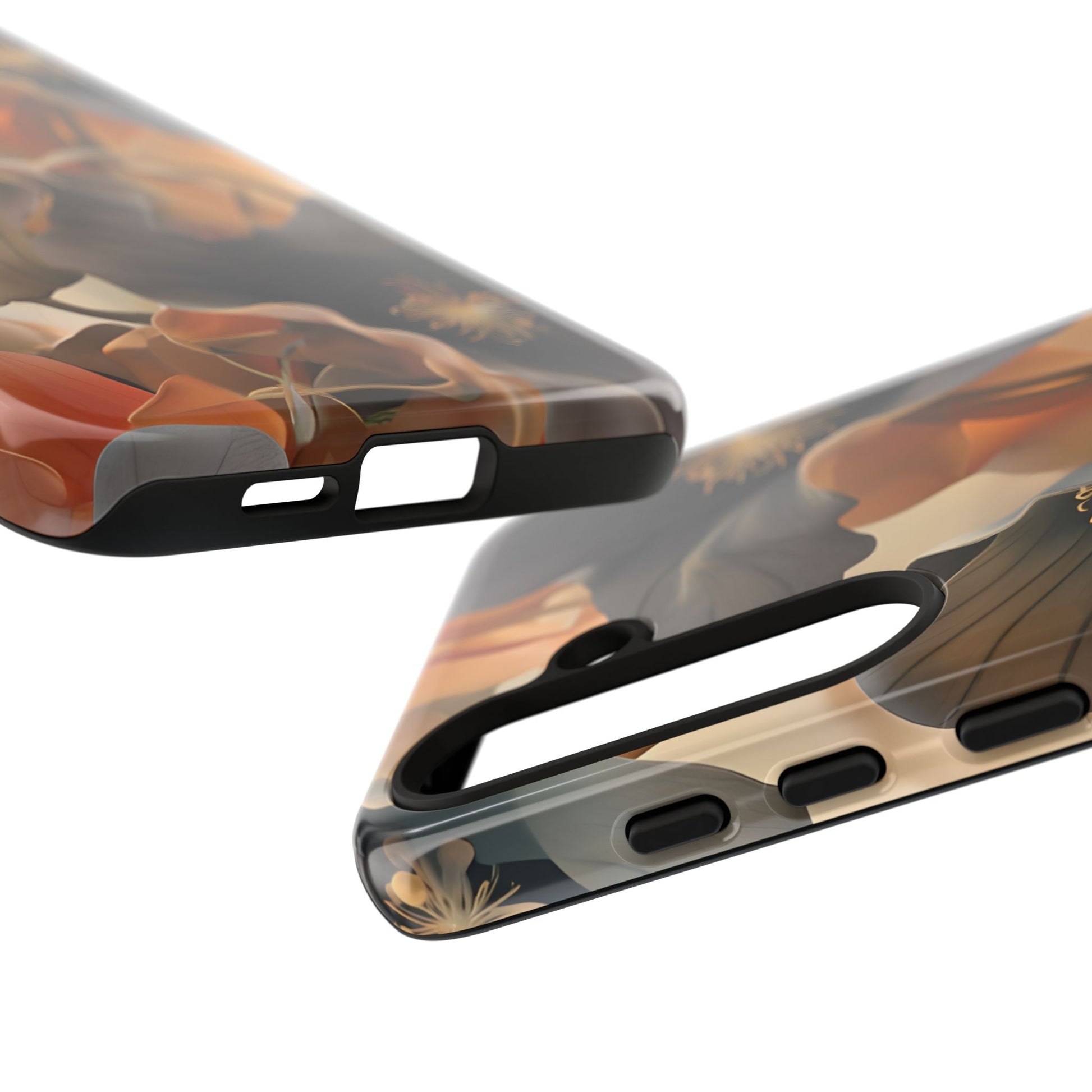 Autumn Ember - Moody Floral Art Samsung Galaxy S24 Plus Tough Phone Case - Warm Earthy Botanical Design