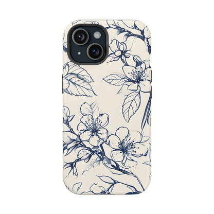 Blossom Sketch iPhone MagSafe Case