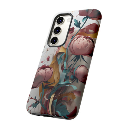 Blushing Peony Veil Samsung Galaxy Tough Case