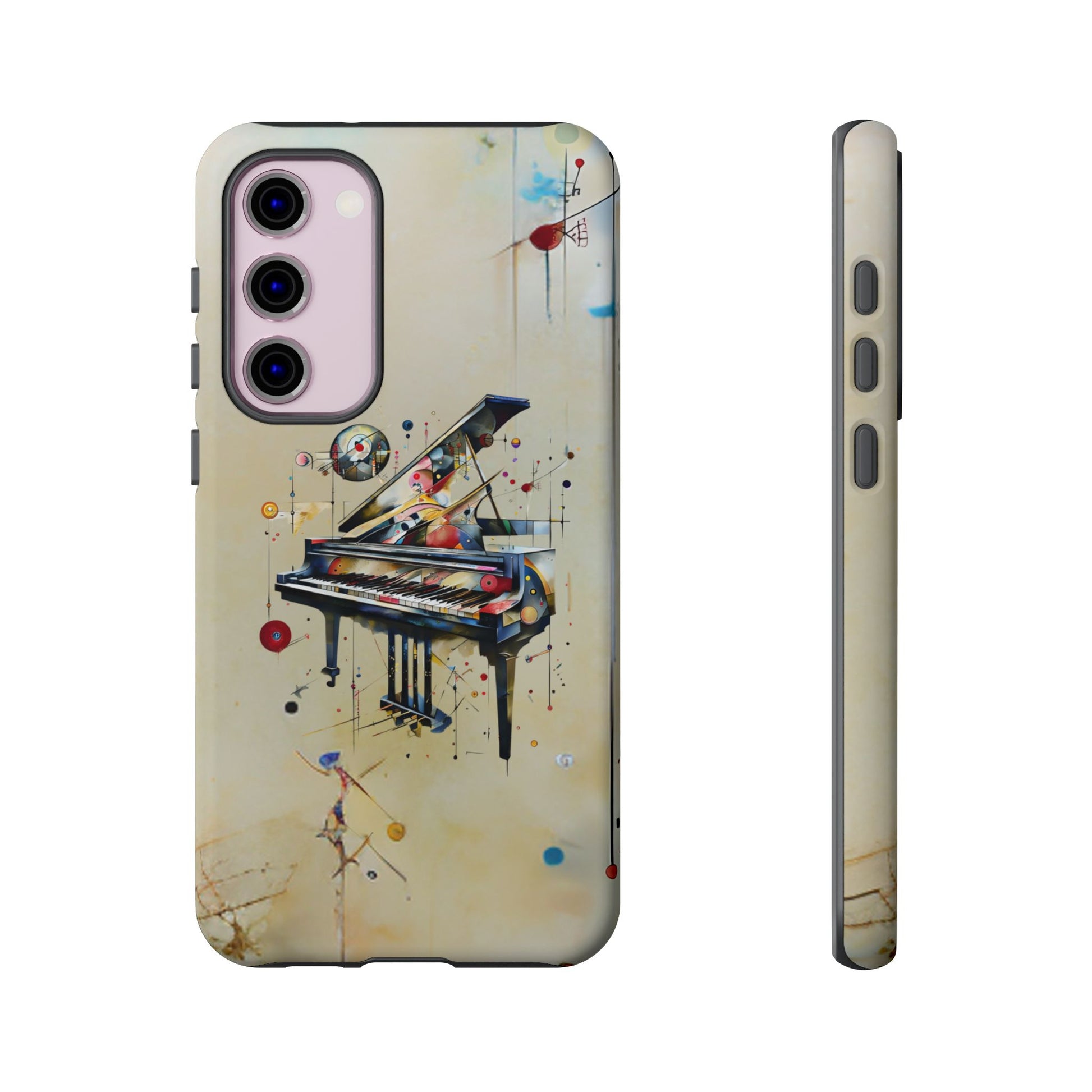 Keys of Imagination Artistic Grand Piano Tough Case for Samsung Galaxy S23 Plus - Shockproof Phone Cover