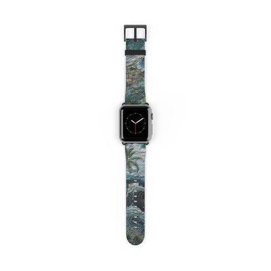Tropical Midnight Wave Apple Watch Band Strap - Timeless Design for your Timepiece