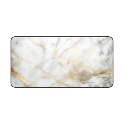 Golden Vein Desk Mat - Premium Office Desk Pad, 3 Sizes Available, Artistic Workspace Protection