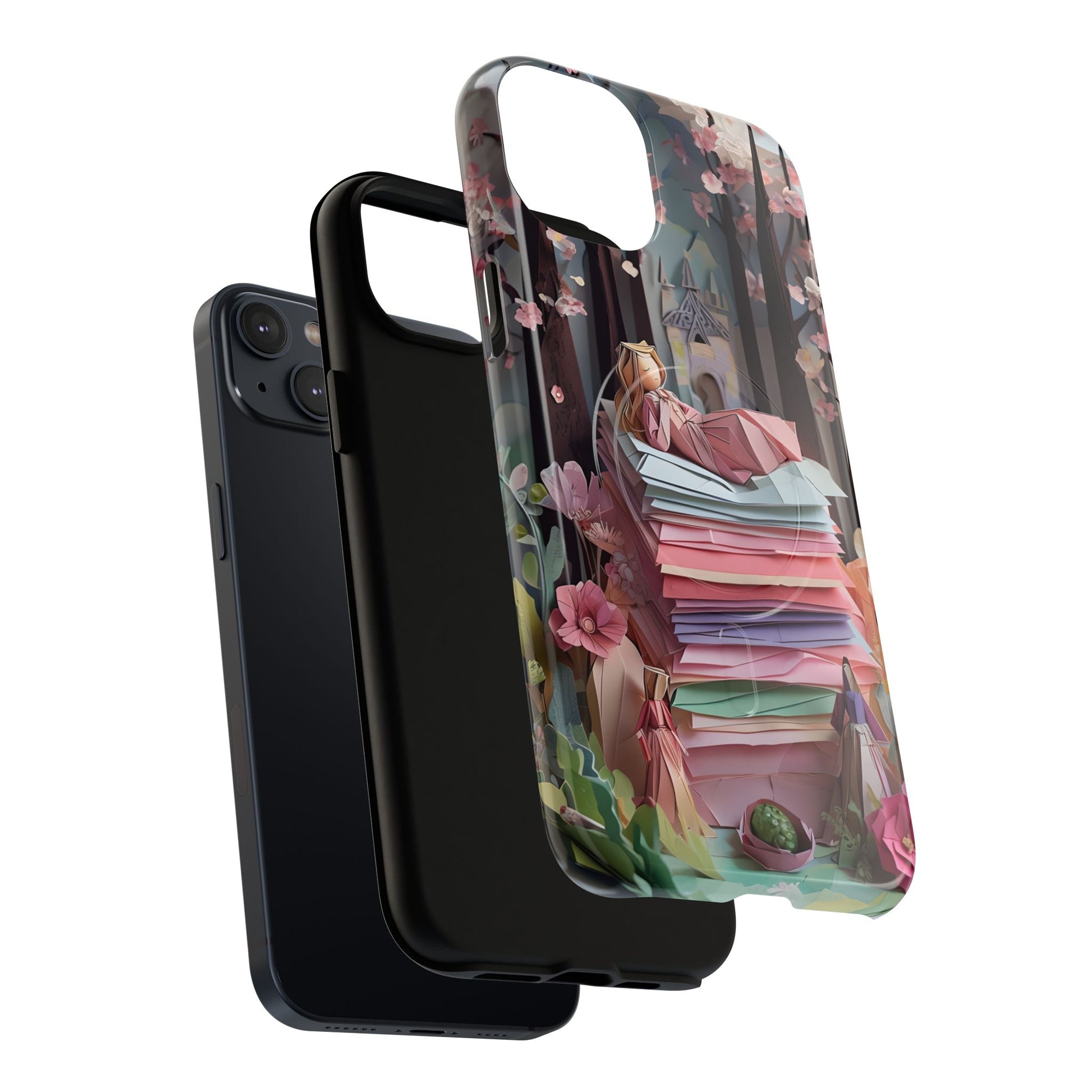 A Good Night's Sleep - iPhone 14 Plus MagSafe Phone Case - Whimsical Fantasy Floral Design