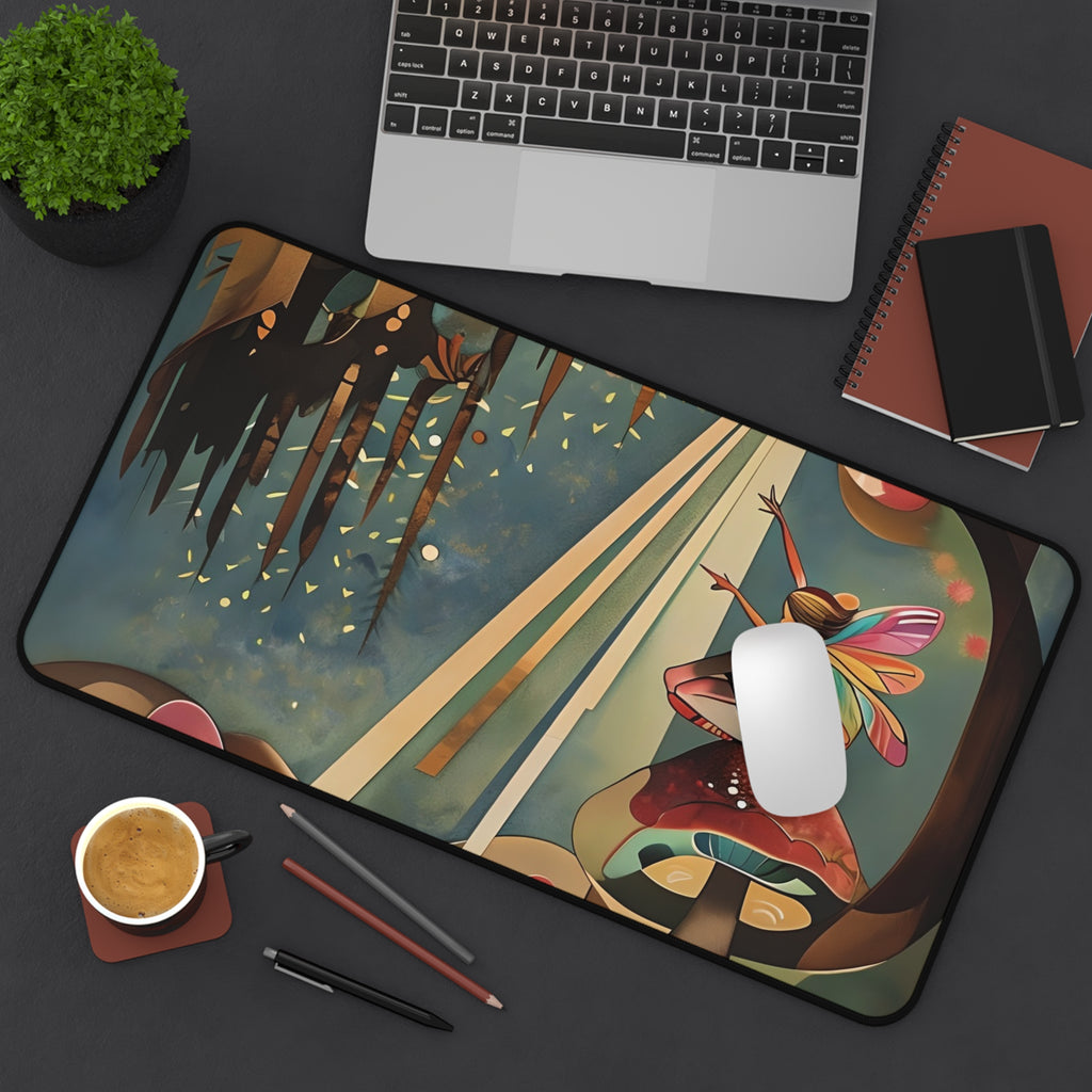 Enchanted Orchard Designer Desk Mat - Premium Office Desk Pad, 3 Sizes Available, Artistic Workspace Protection
