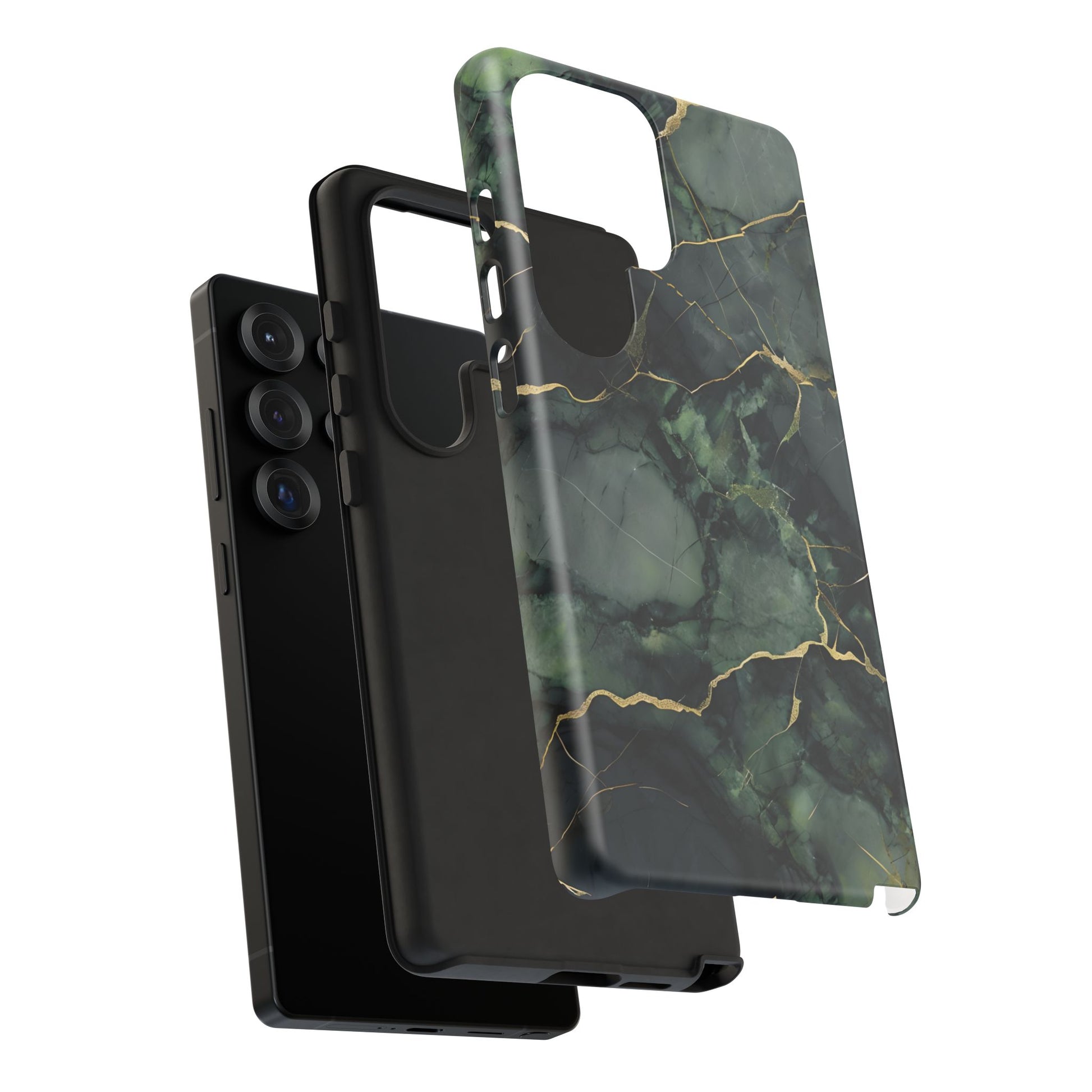 Verdant Vein Tough Case for Samsung Galaxy S25 Ultra - Luxury Gold Vein, Nature-Inspired Protective Cover