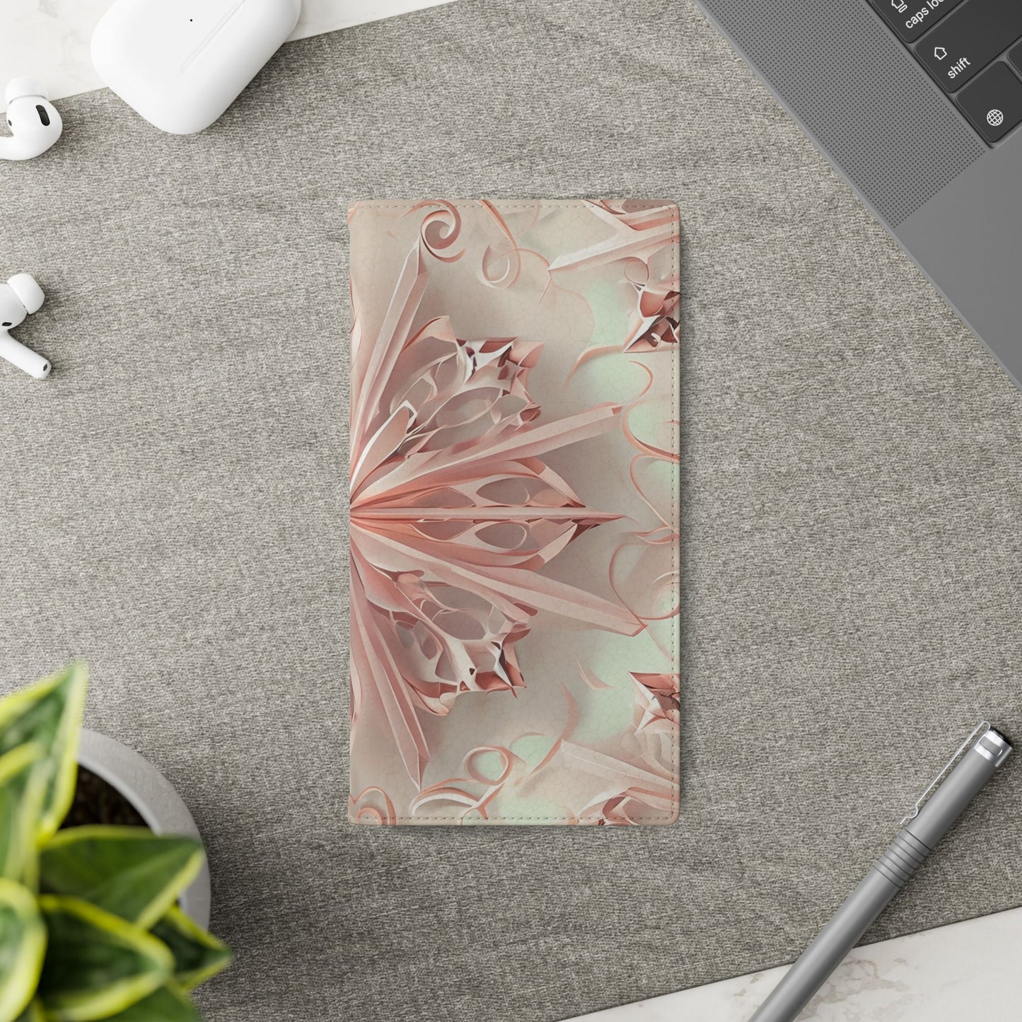 Blush Frost Samsung Galaxy Wallet Flip Phone Case