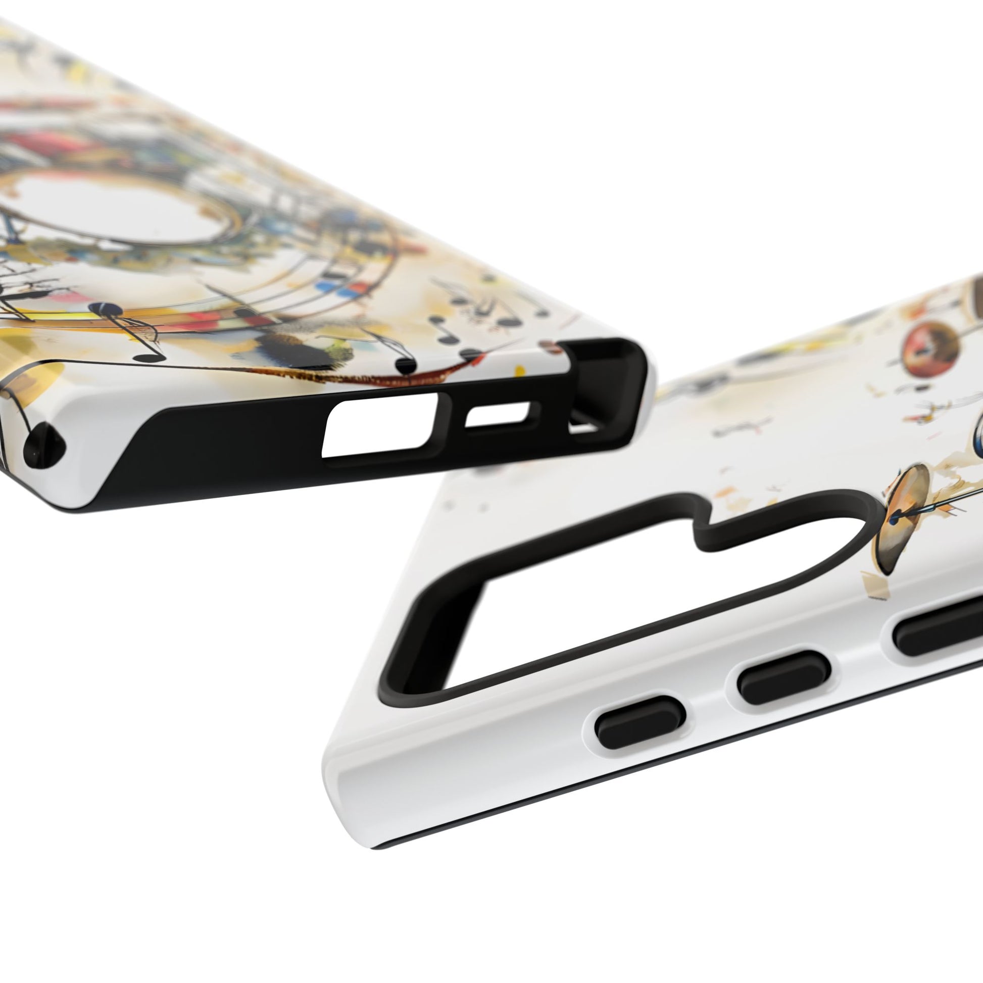 Beatline Abstract Drums and Music Notes Tough Case for Samsung Galaxy S24 Ultra - Shockproof Phone Cover
