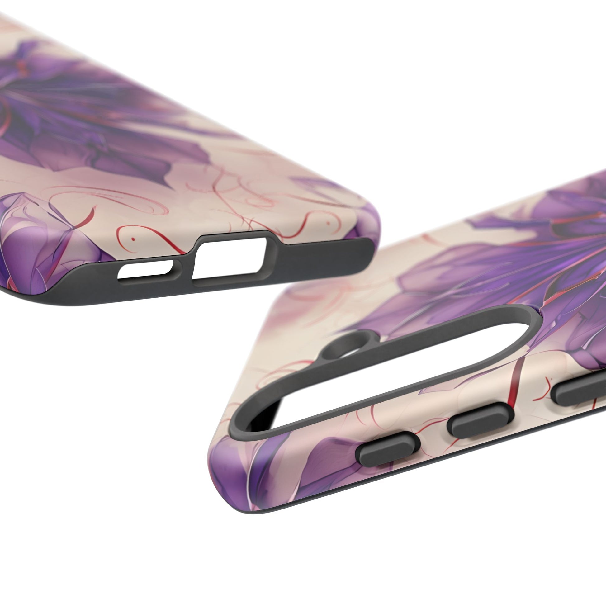 Violet Reverie - Kaleidoscope Collection Artistic Floral Burst - Samsung Galaxy S25 Tough Phone Case - Bold Purple Symmetrical Design