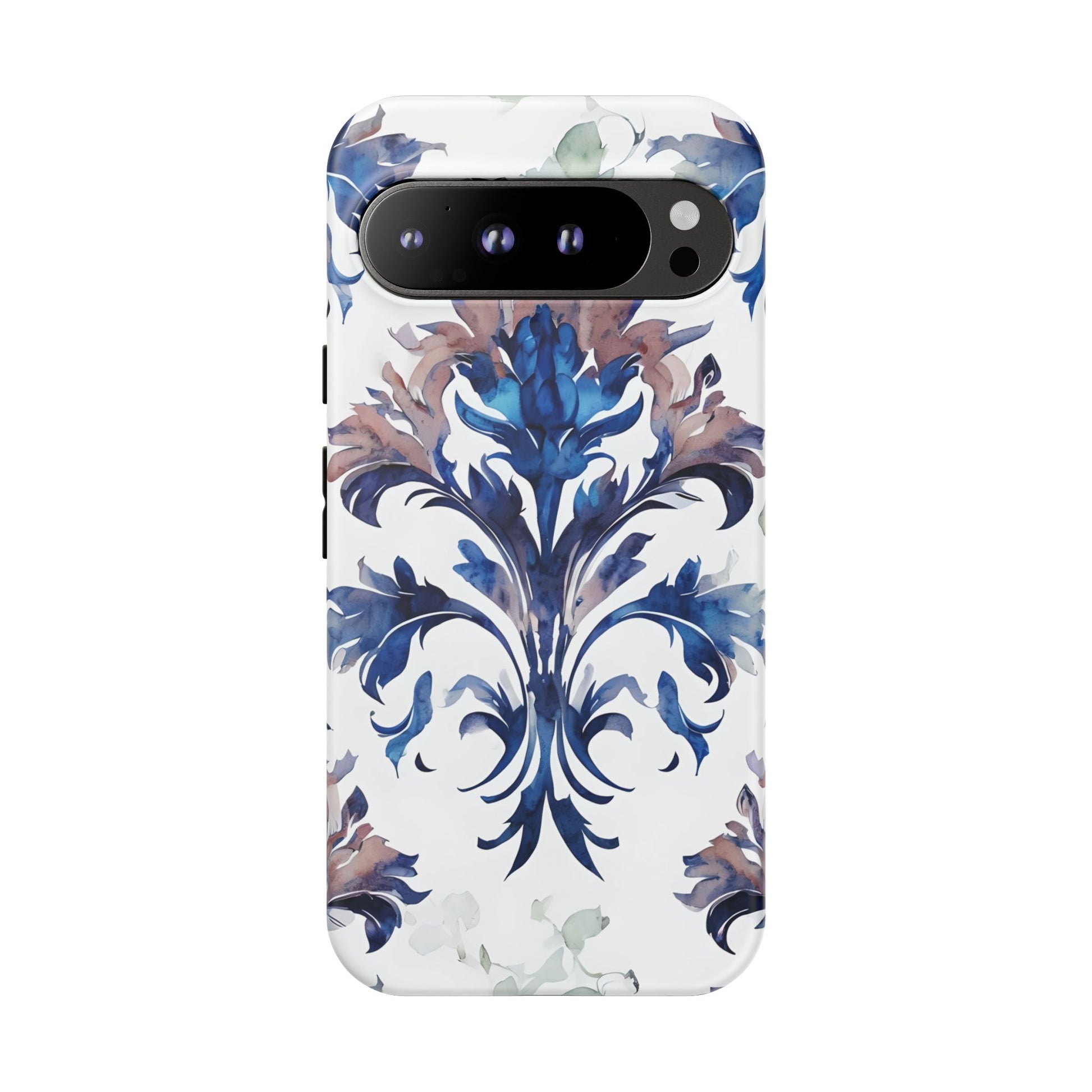 Delft Reverie - Elegant Blue & White Google Pixel 9 Pro XL Tough Phone Case - Dutch Delftware-Inspired Floral Design