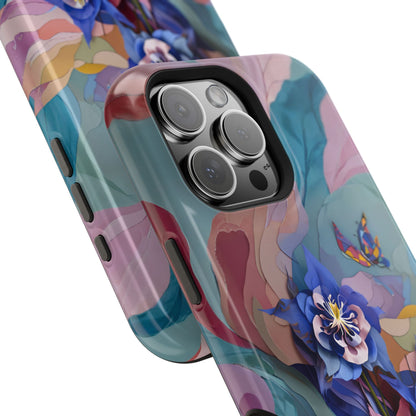 Blue Columbine Carnivale iPhone MagSafe Case
