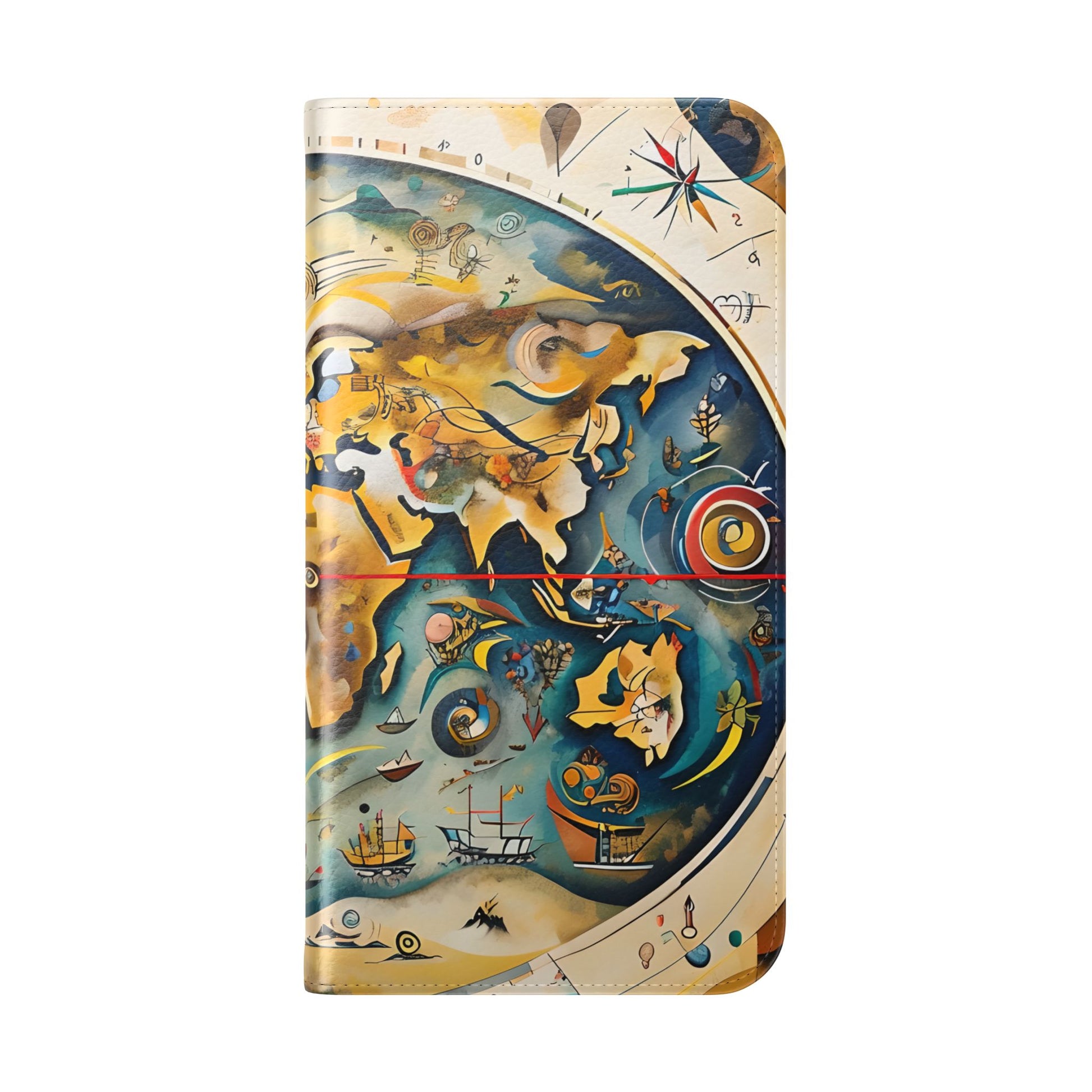 Celestial Map - Vintage-Inspired Phone Wallet Case for iPhone 15 Plus
