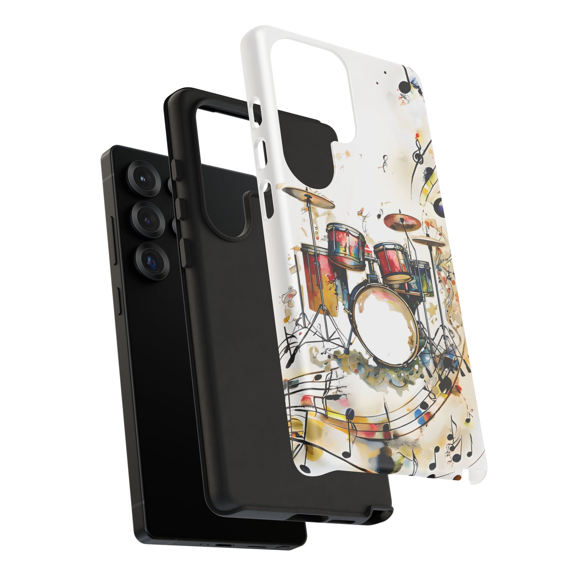 Beatline Abstract Drums and Music Notes Tough Case for Samsung Galaxy S25 Ultra - Shockproof Phone Cover