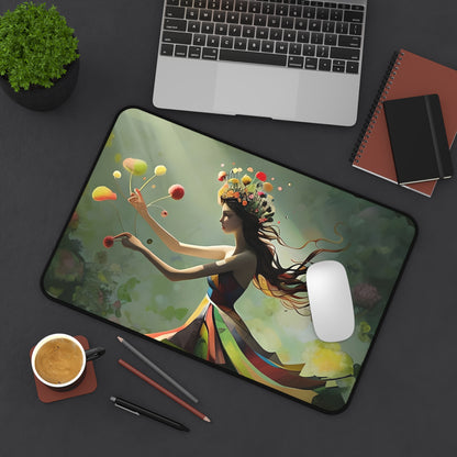 Dancing Wildflower Must Desk Mat - Premium Office Desk Pad, 3 Sizes Available, Artistic Workspace Protection