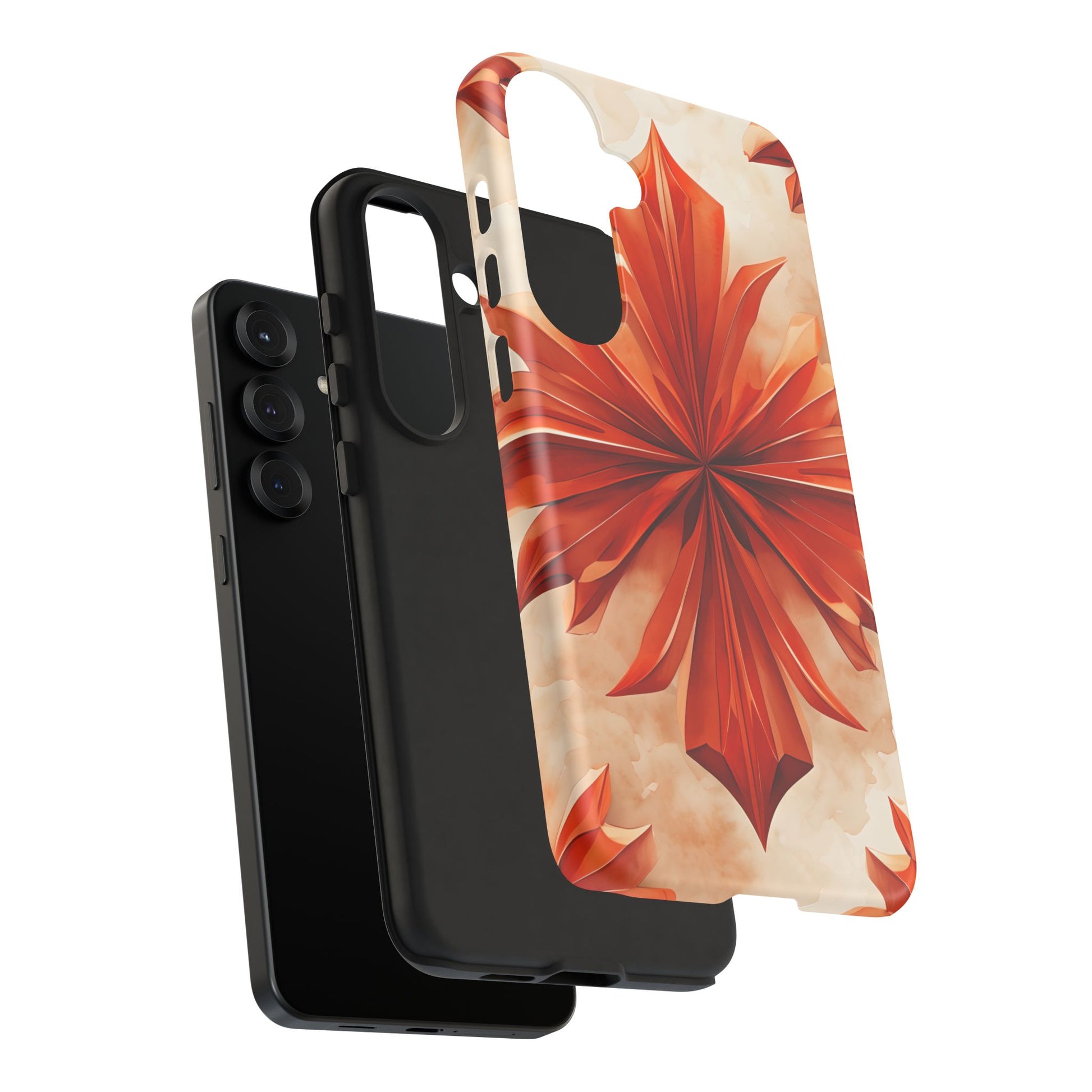 Sunset Fleur Samsung Galaxy S25 Plus - Kaleidoscope Collection of MagSafe Compatible - Vibrant Sunset Flower Design