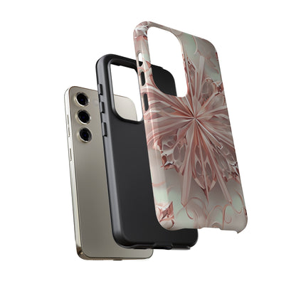 Blush Frost from our Kaleidoscope Collection - Samsung Galaxy tough case - Soft Pink Geometric Floral Design