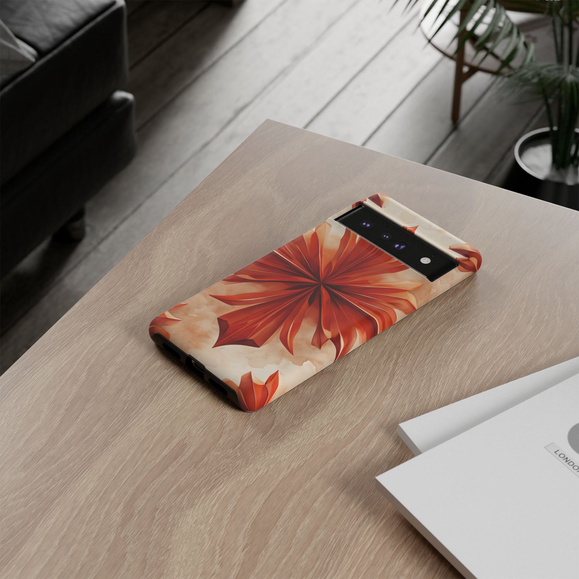 Sunset Fleur Google Pixel 6 Pro - Kaleidoscope Collection of MagSafe Compatible - Vibrant Sunset Flower Design